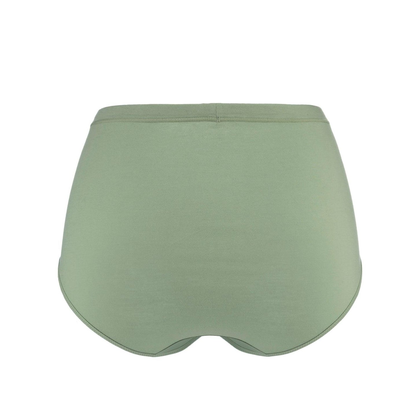 Silk & Organic Cotton High-Waisted Brief — Aspen Green