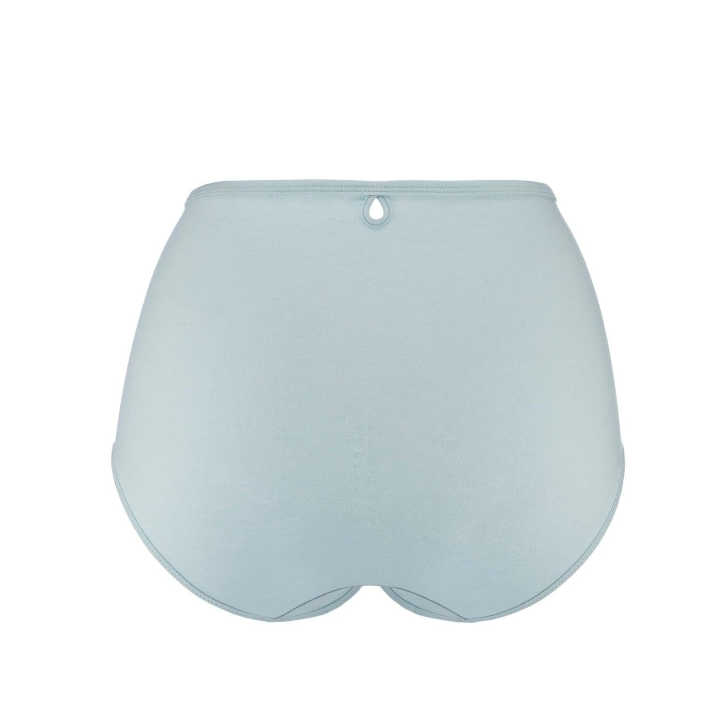 Silk & Organic Cotton Full Brief — Aqua Blue