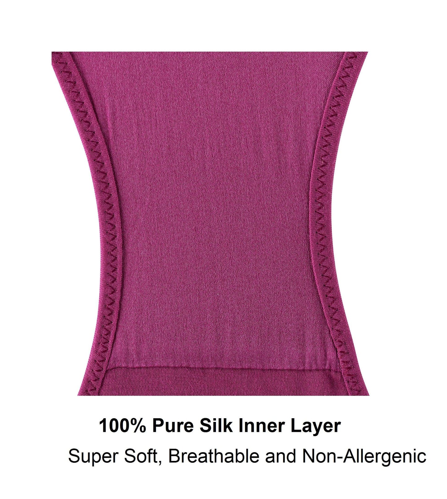 Silk & Organic Cotton High-Waisted Brief — Fuchsia