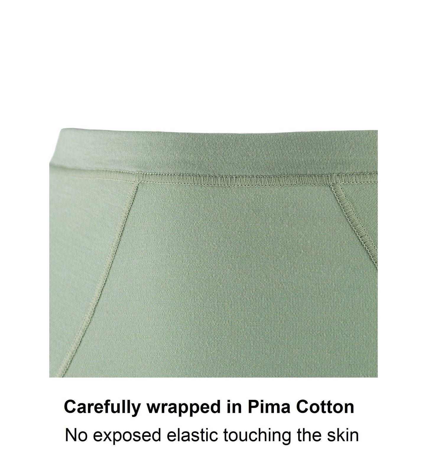 Silk & Organic Cotton High-Waisted Brief — Aspen Green