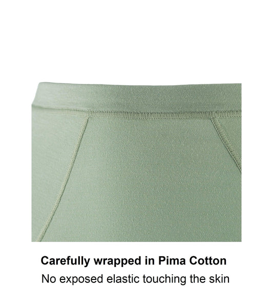 Silk & Organic Cotton High-Waisted Brief — Aspen Green