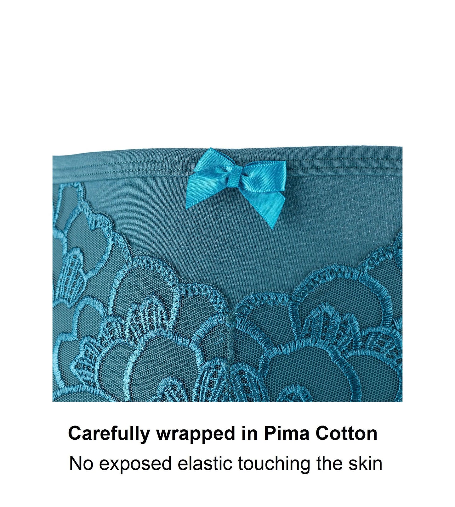 Silk & Organic Cotton Full Brief — Peacock Blue