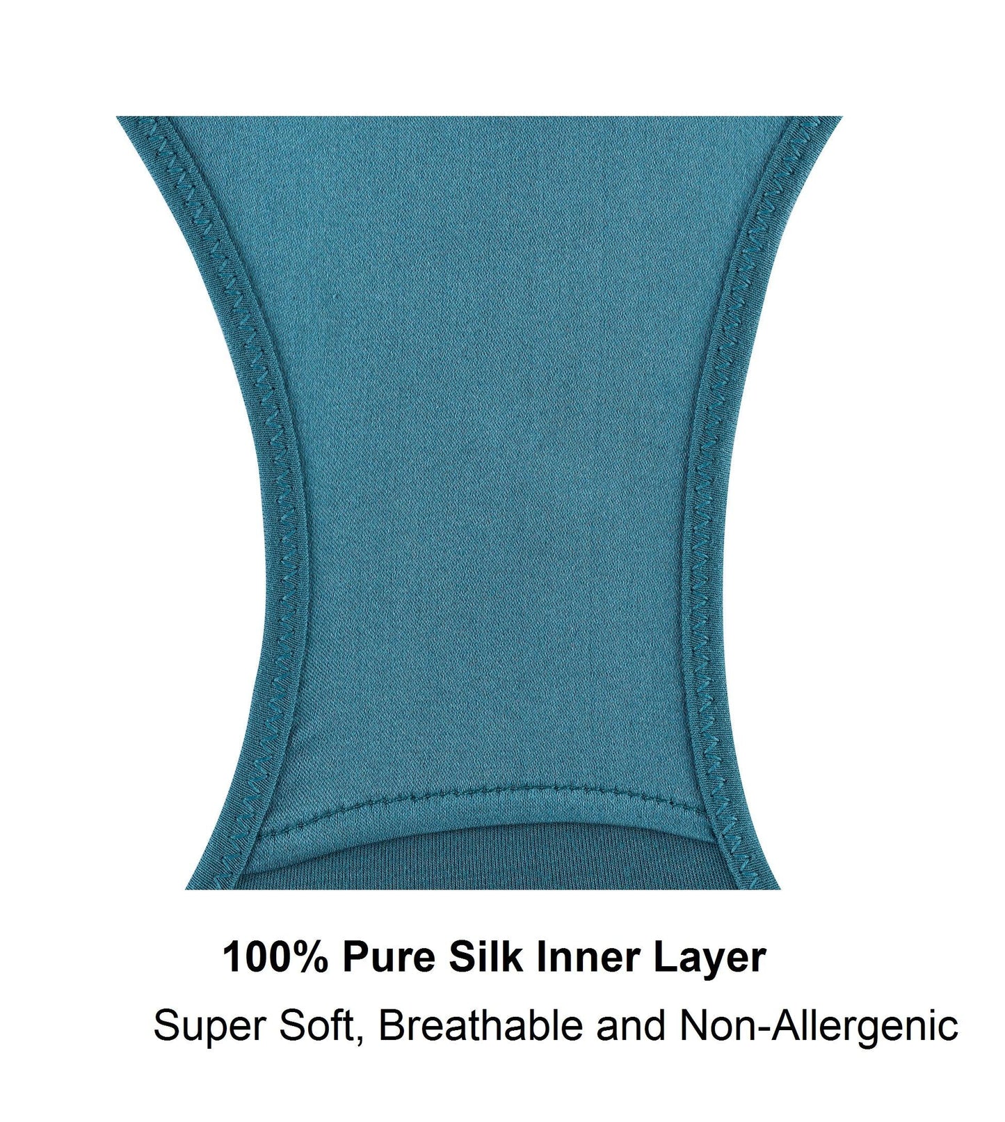Silk & Organic Cotton Full Brief — Peacock Blue