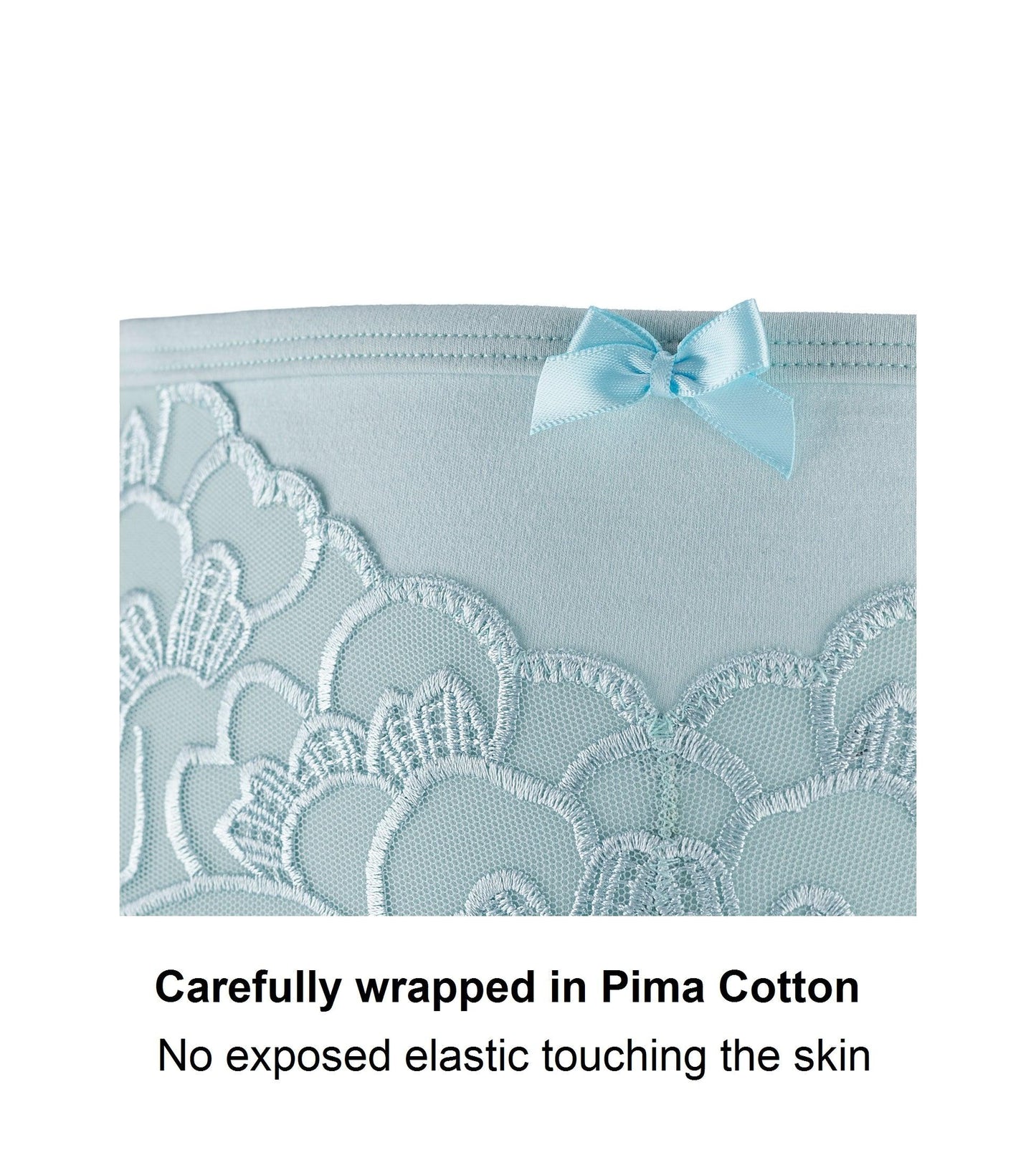 Silk & Organic Cotton Full Brief — Aqua Blue