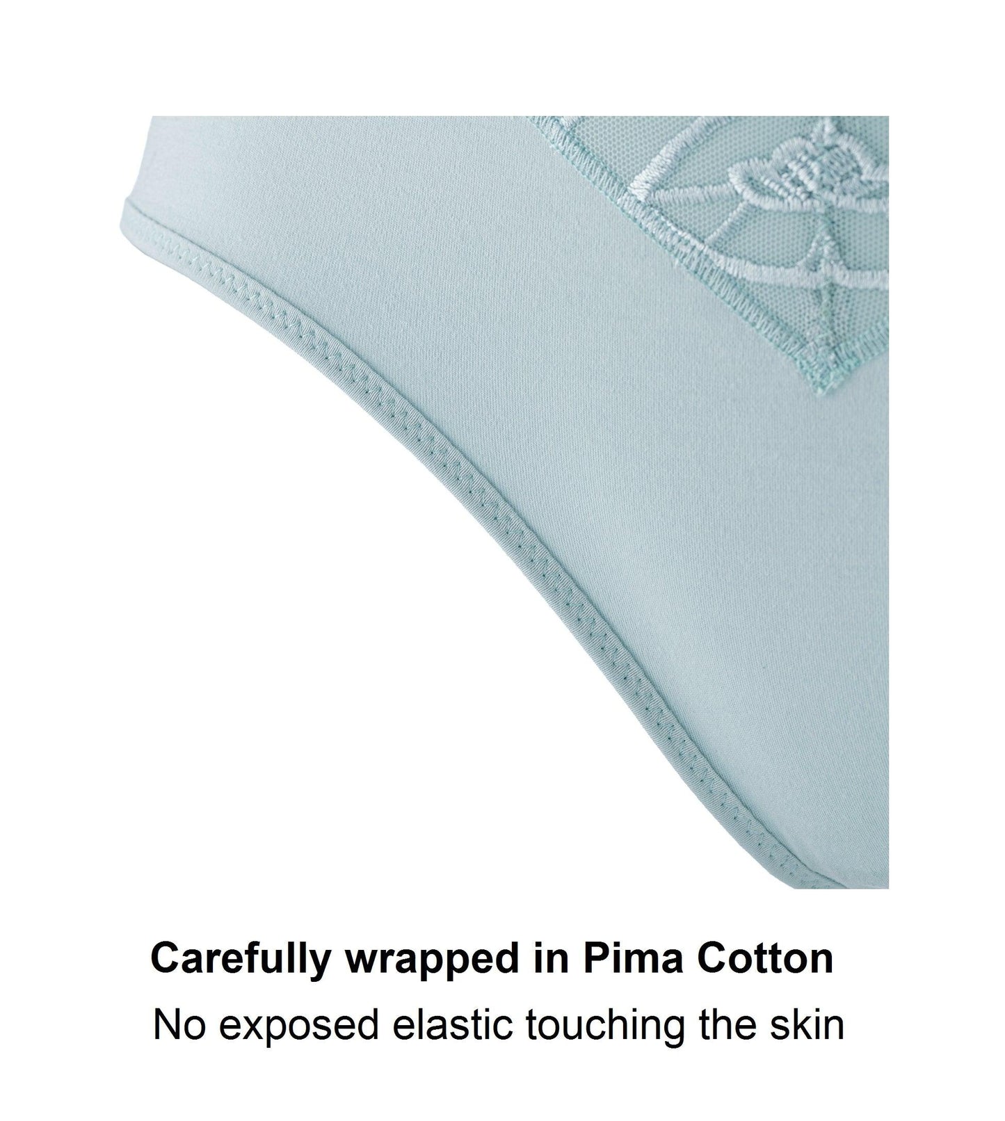 Silk & Organic Cotton Full Brief — Aqua Blue