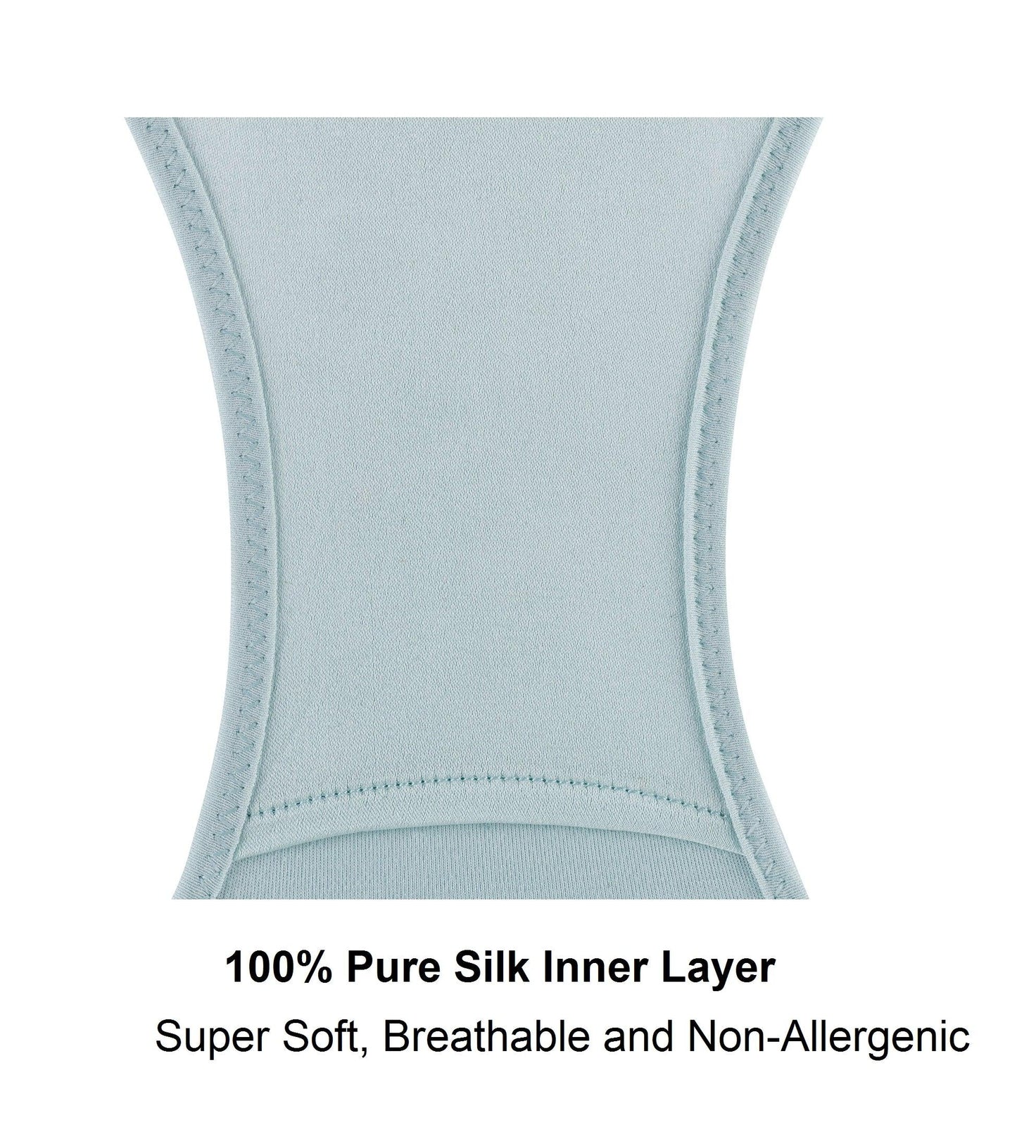 Silk & Organic Cotton Full Brief — Aqua Blue