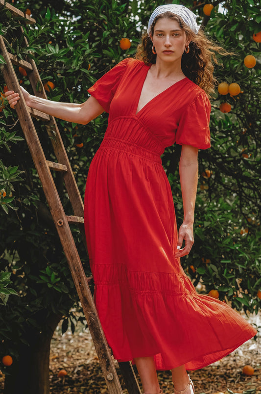 Everyday Linen Midi Dress — Notting Hill