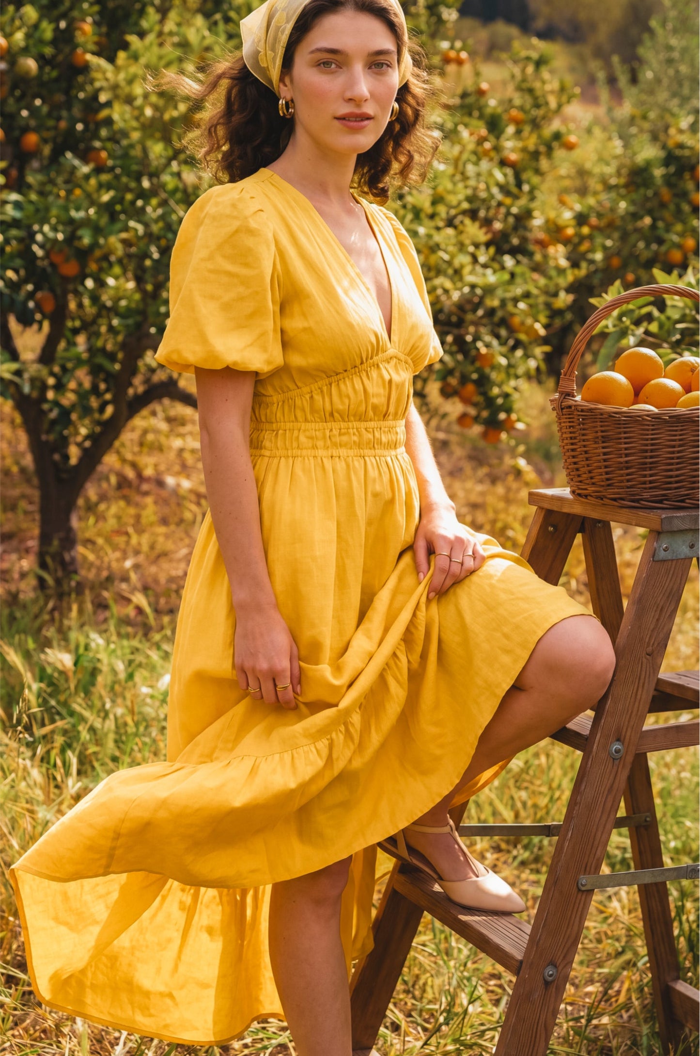 Everyday Linen Midi Dress — Notting Hill