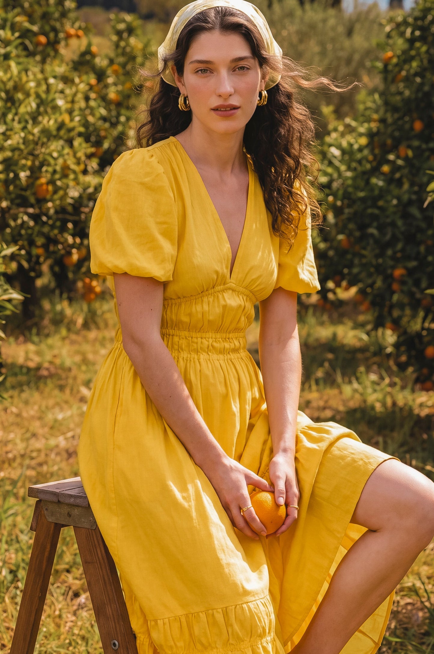 Everyday Linen Midi Dress — Notting Hill