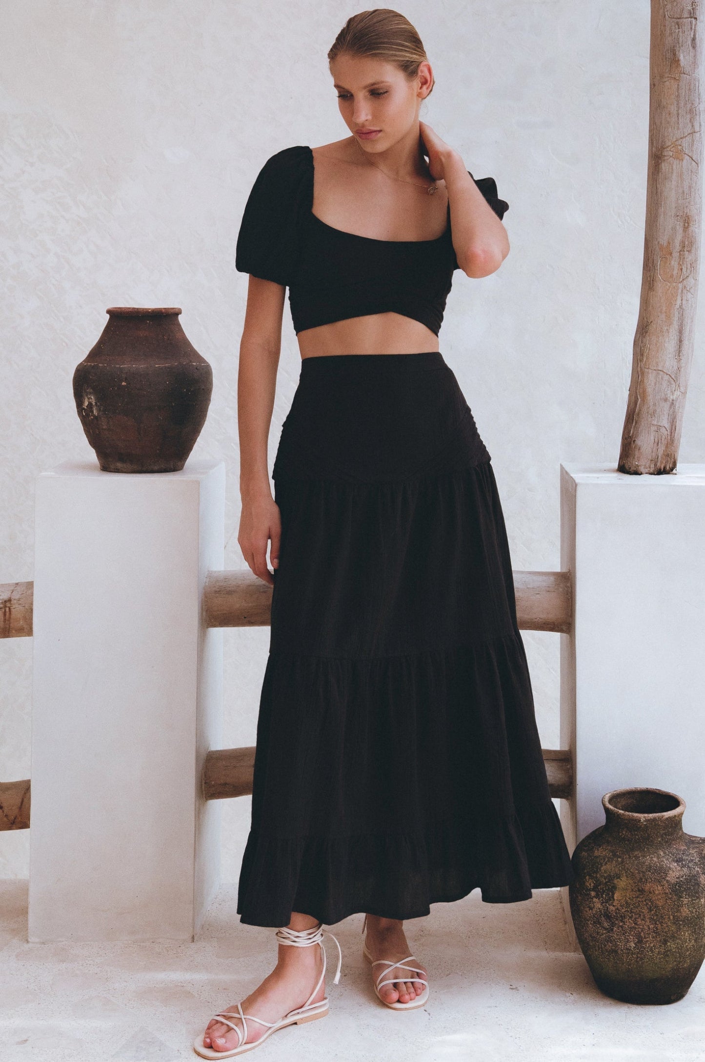Linen Crop Top — Skin's Out