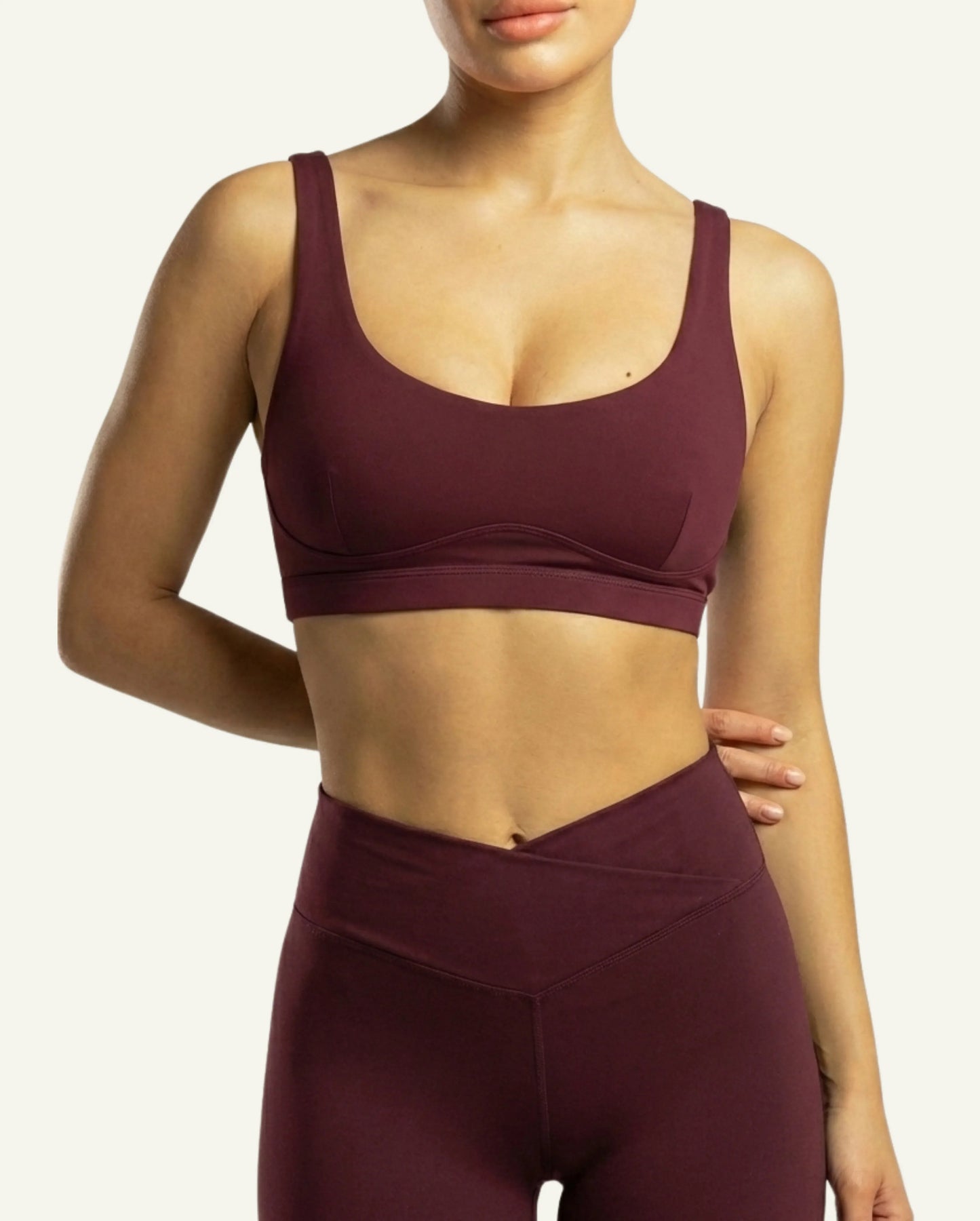 Seacell Sports Bra — Burgundy
