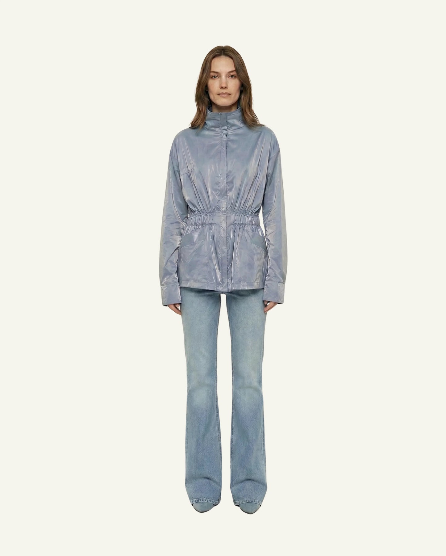 Cotton Windbreaker — Sky Blue