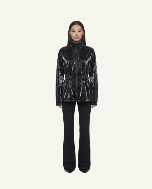 Cotton Windbreaker — Black