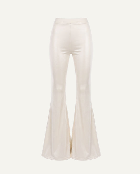 Mulberry Silk Flared Pants — Pure Indulgence