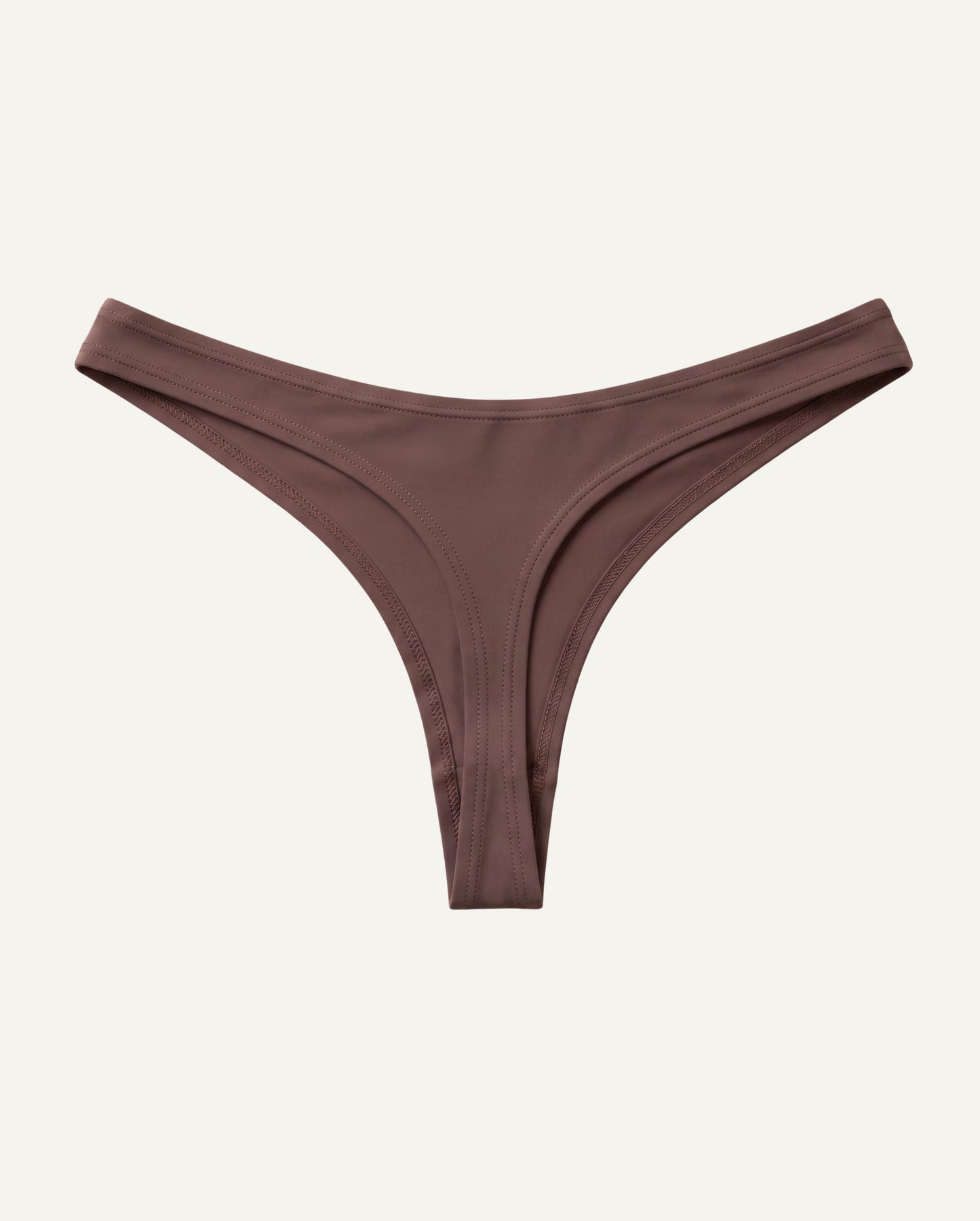 Seaweed Thong — Barely There, Brown