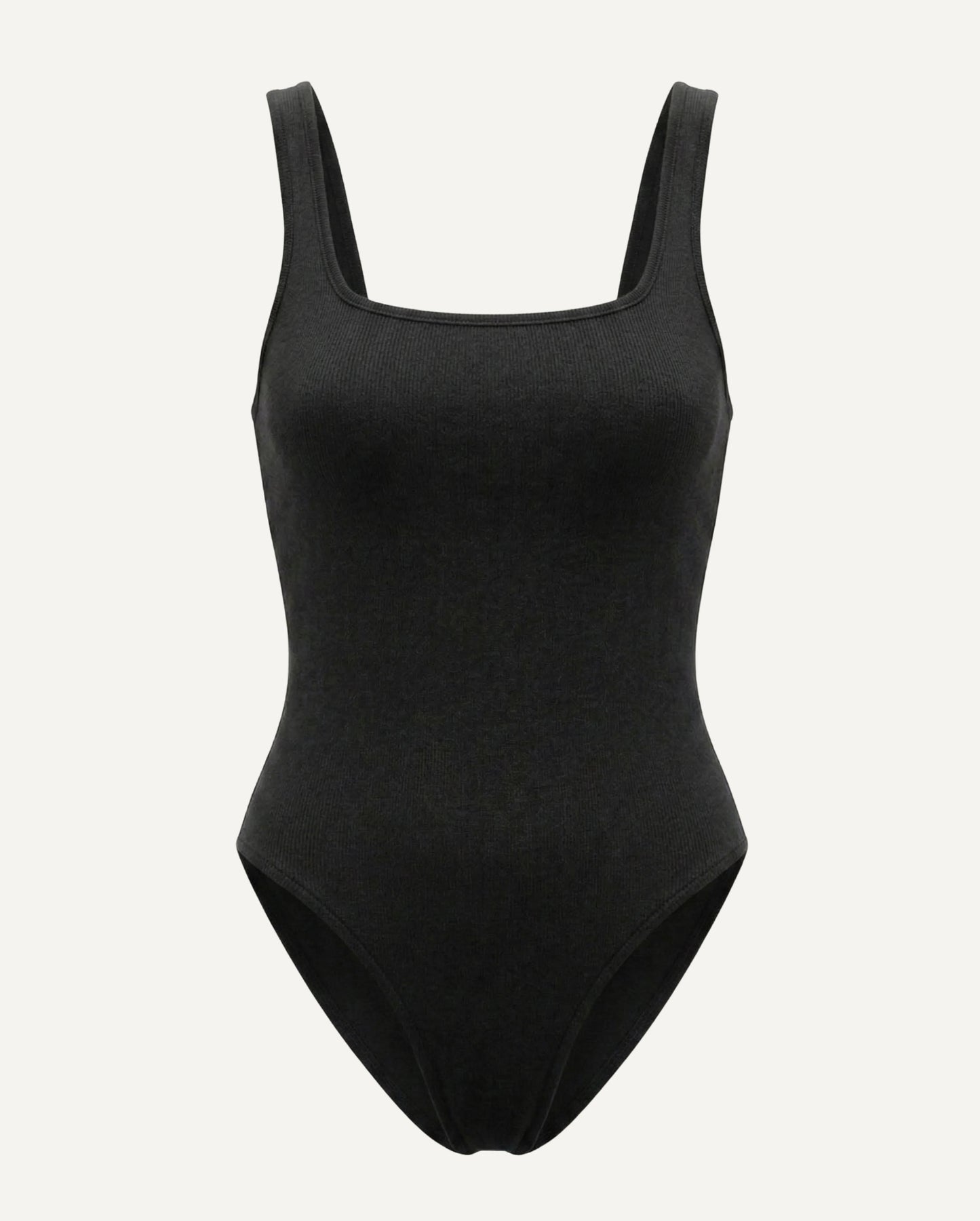 Merino Wool Swimsuit — Black