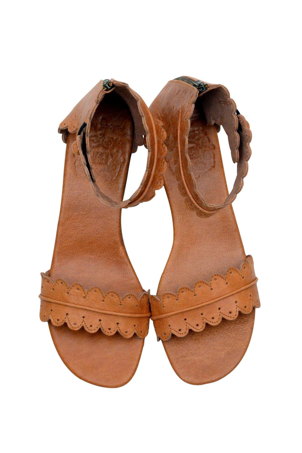 Wooden Wedge Leather Sandals — Riviera Steps