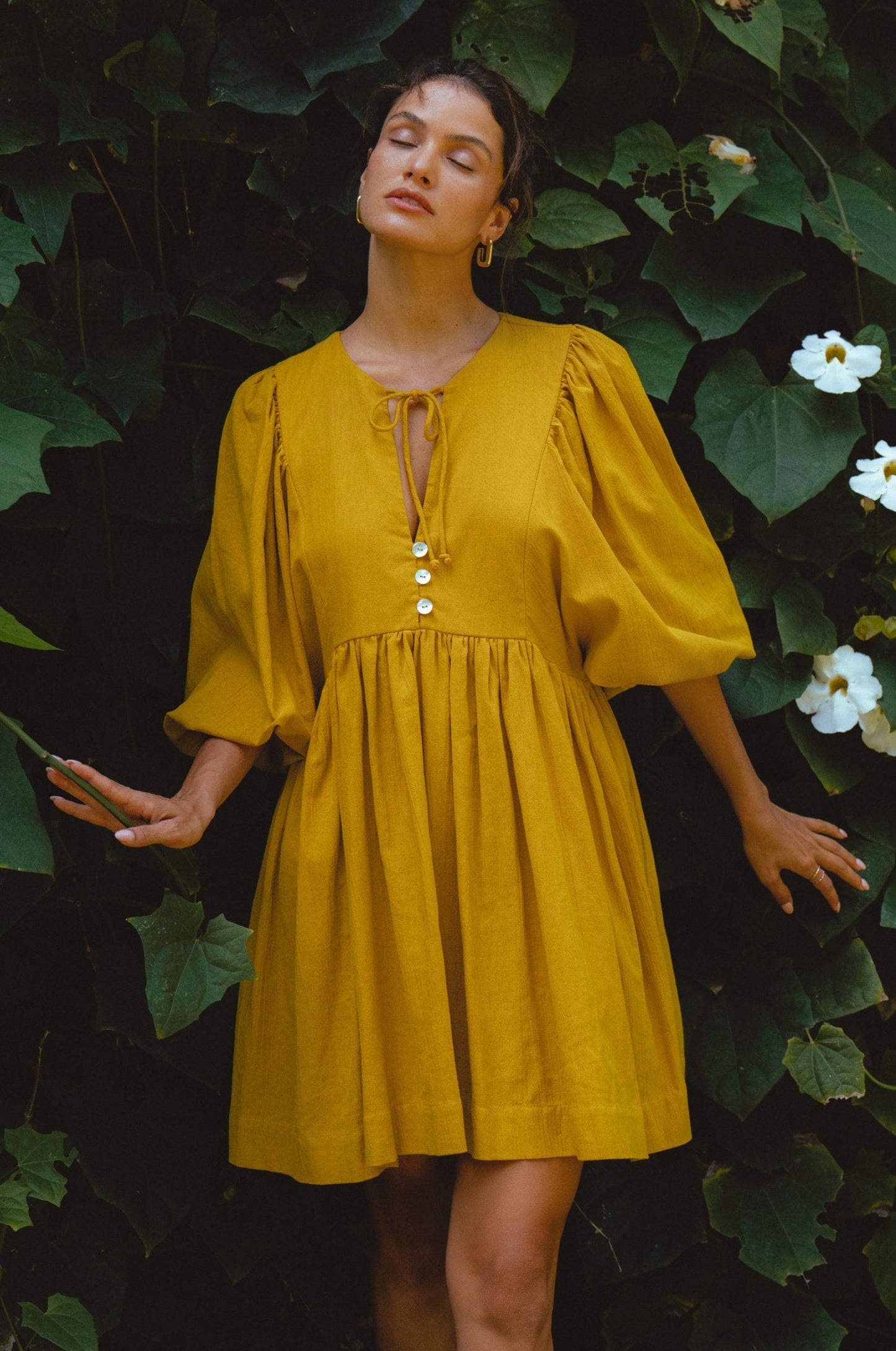 Babydoll Linen Mini Dress — Summer in the City