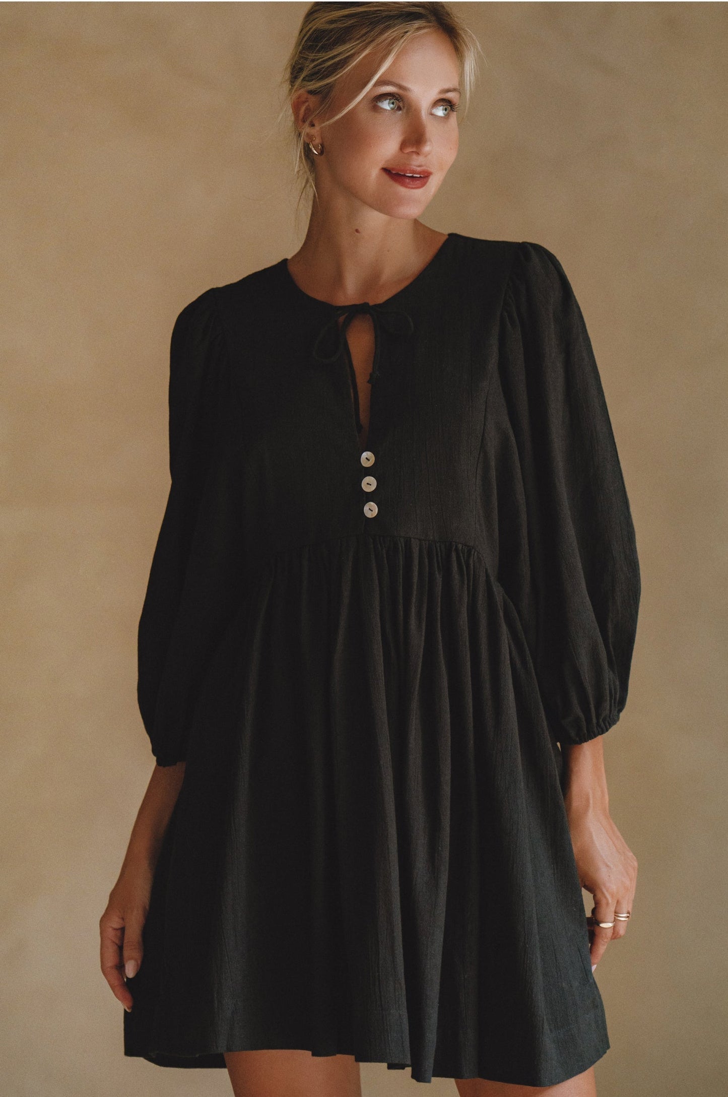 Babydoll Linen Mini Dress — Summer in the City