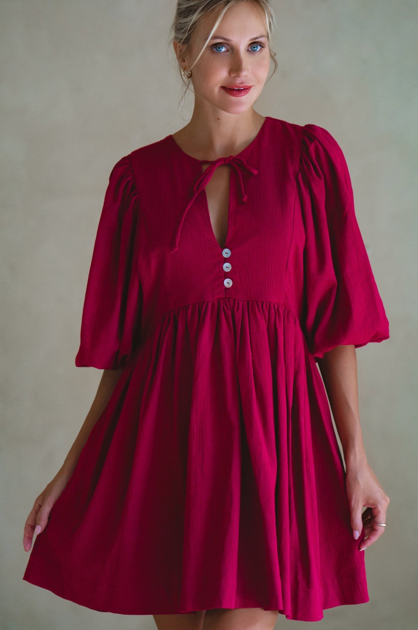 Babydoll Linen Mini Dress — Summer in the City