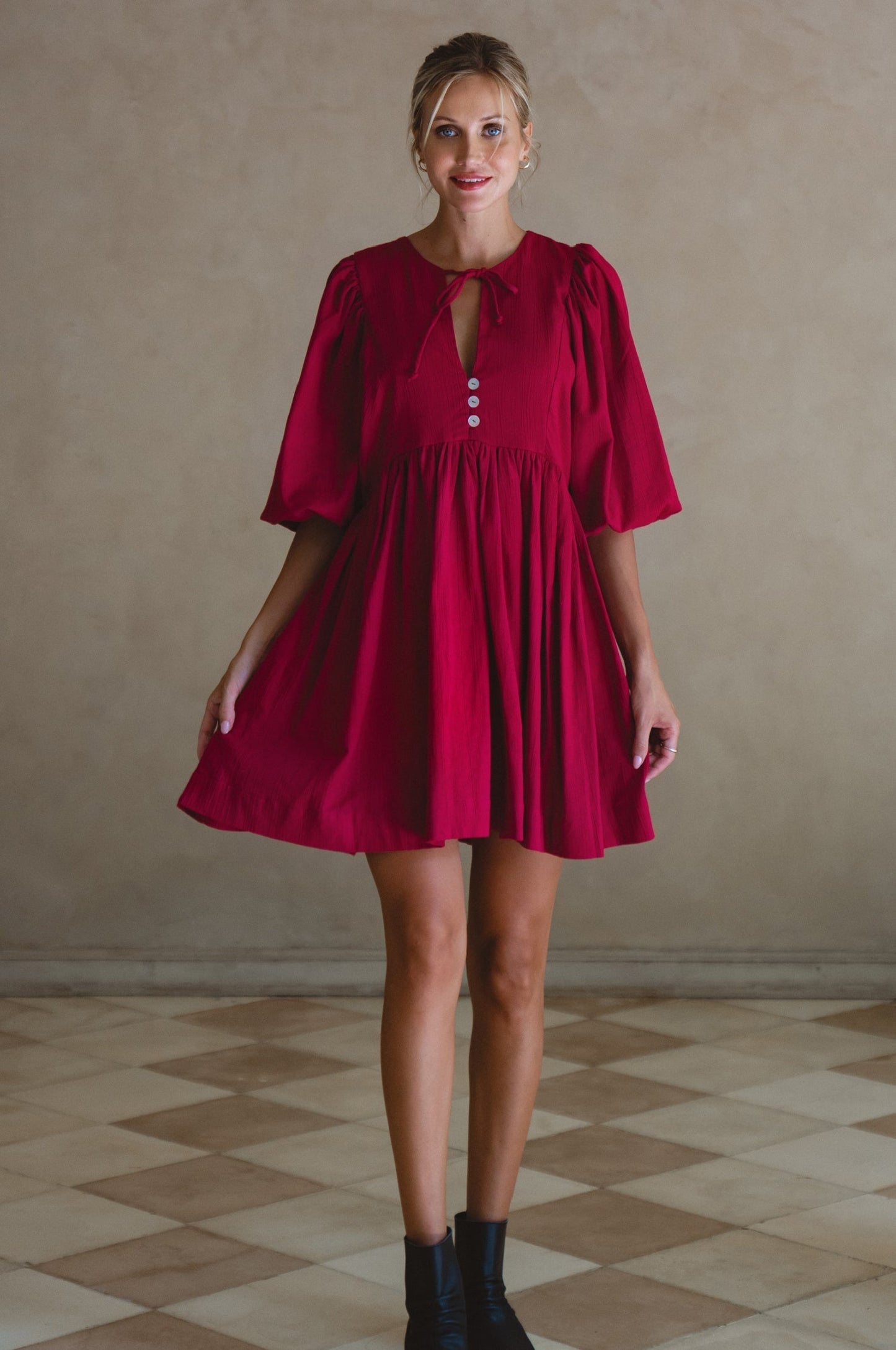Babydoll Linen Mini Dress — Summer in the City