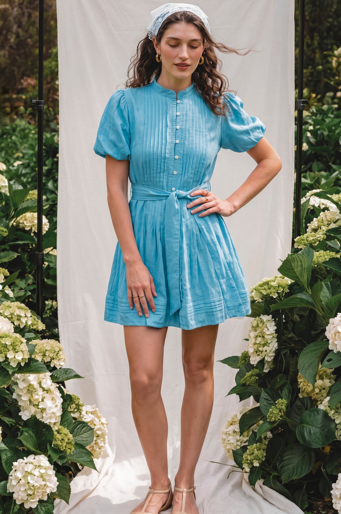 Linen Mini Dress — Camden Nights