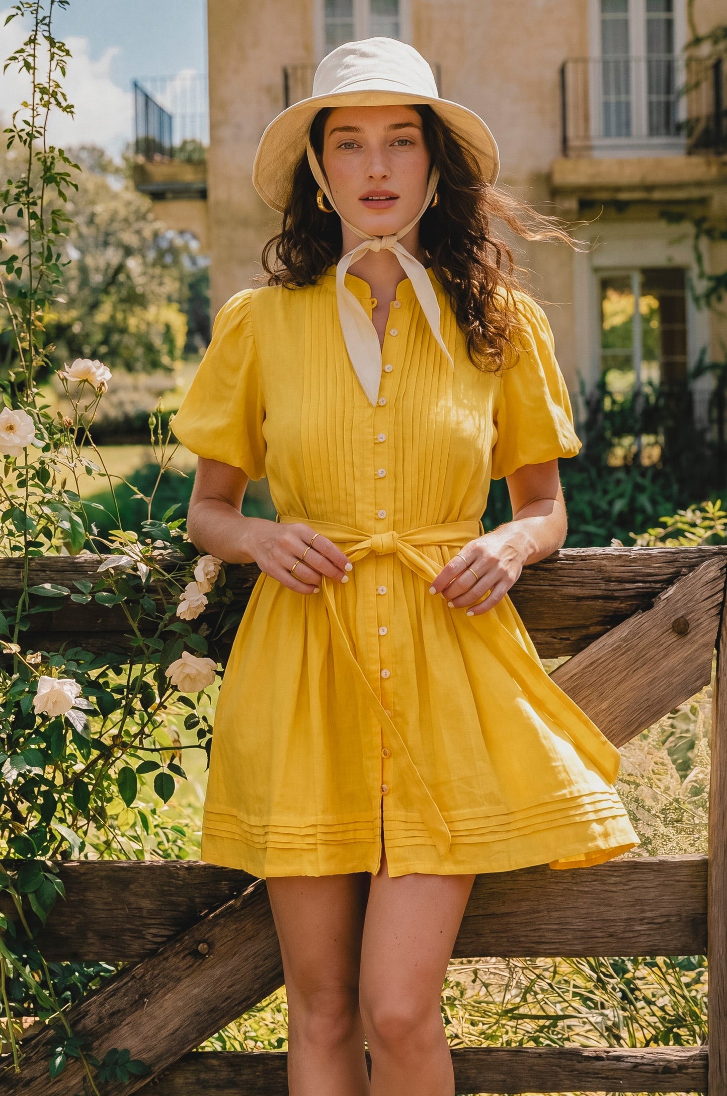 Linen Mini Dress — Camden Nights
