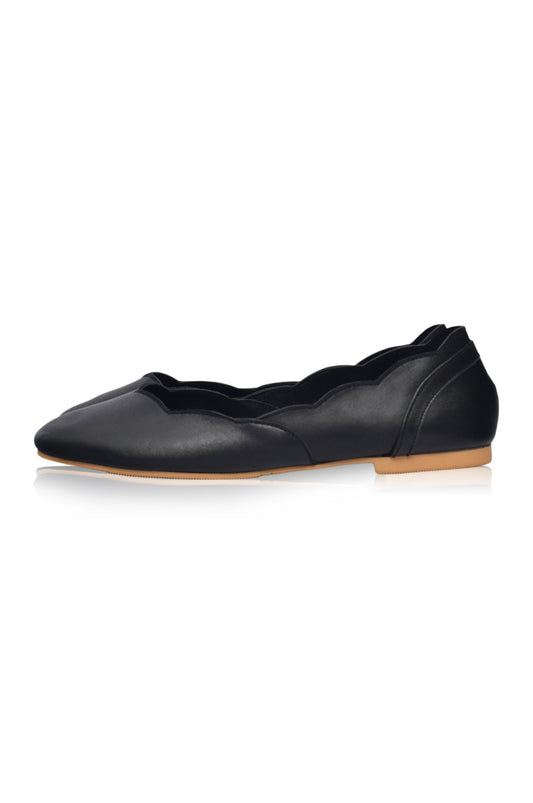 Leather Ballet Flats — Morning Commute