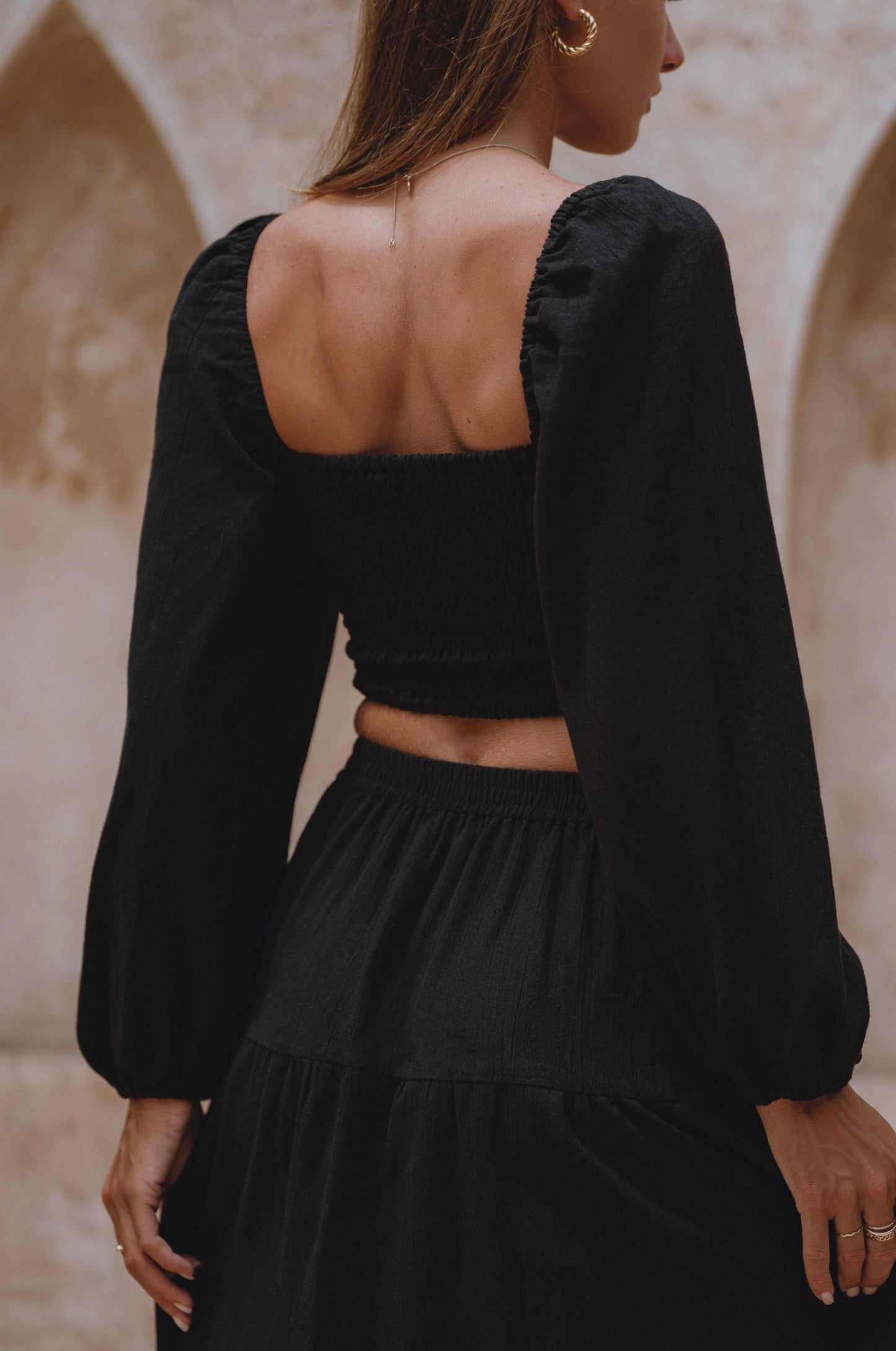 Linen Maxi Skirt — Sweep the City