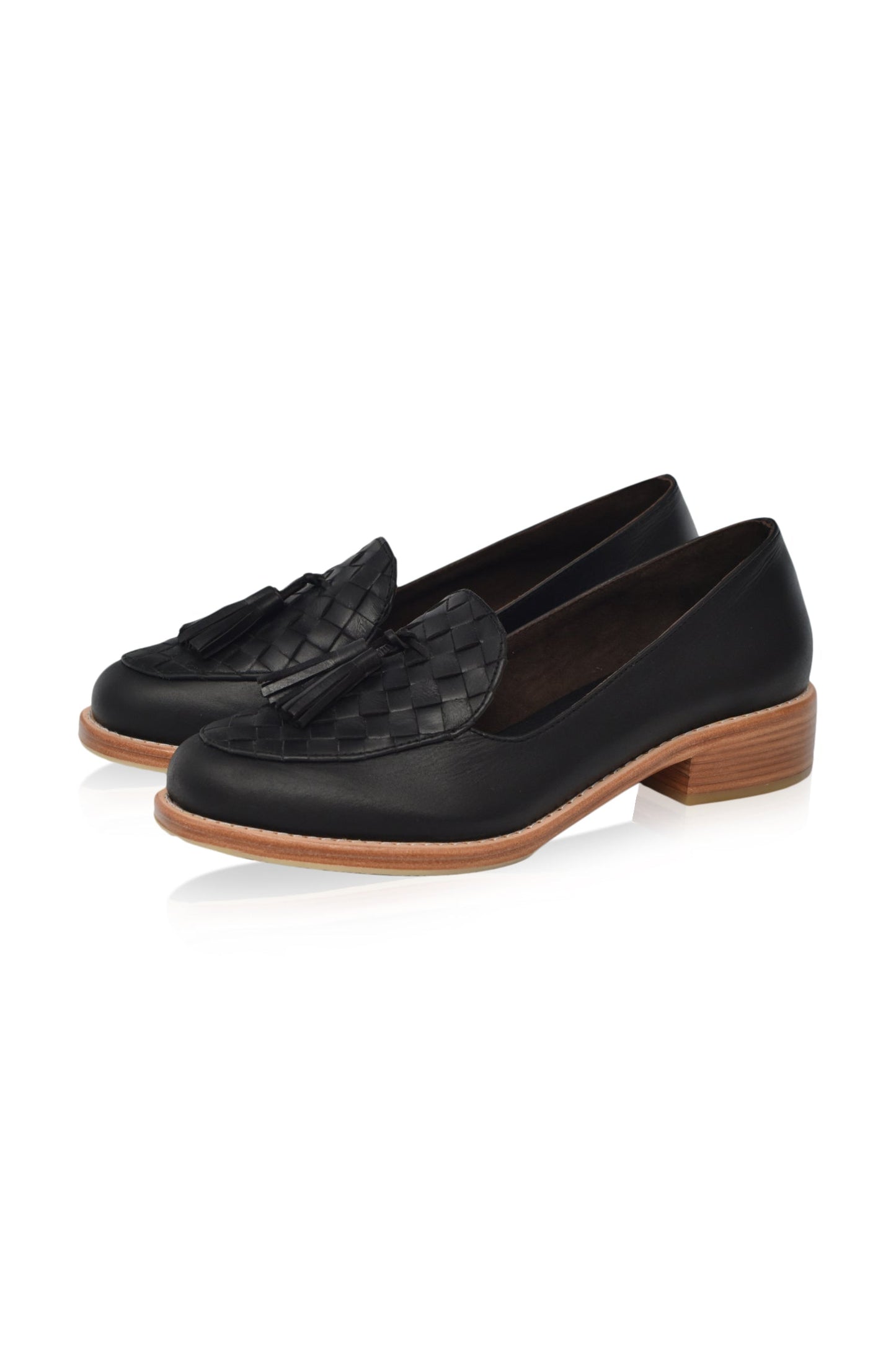 Woven Leather Loafers — Off-Duty Editor