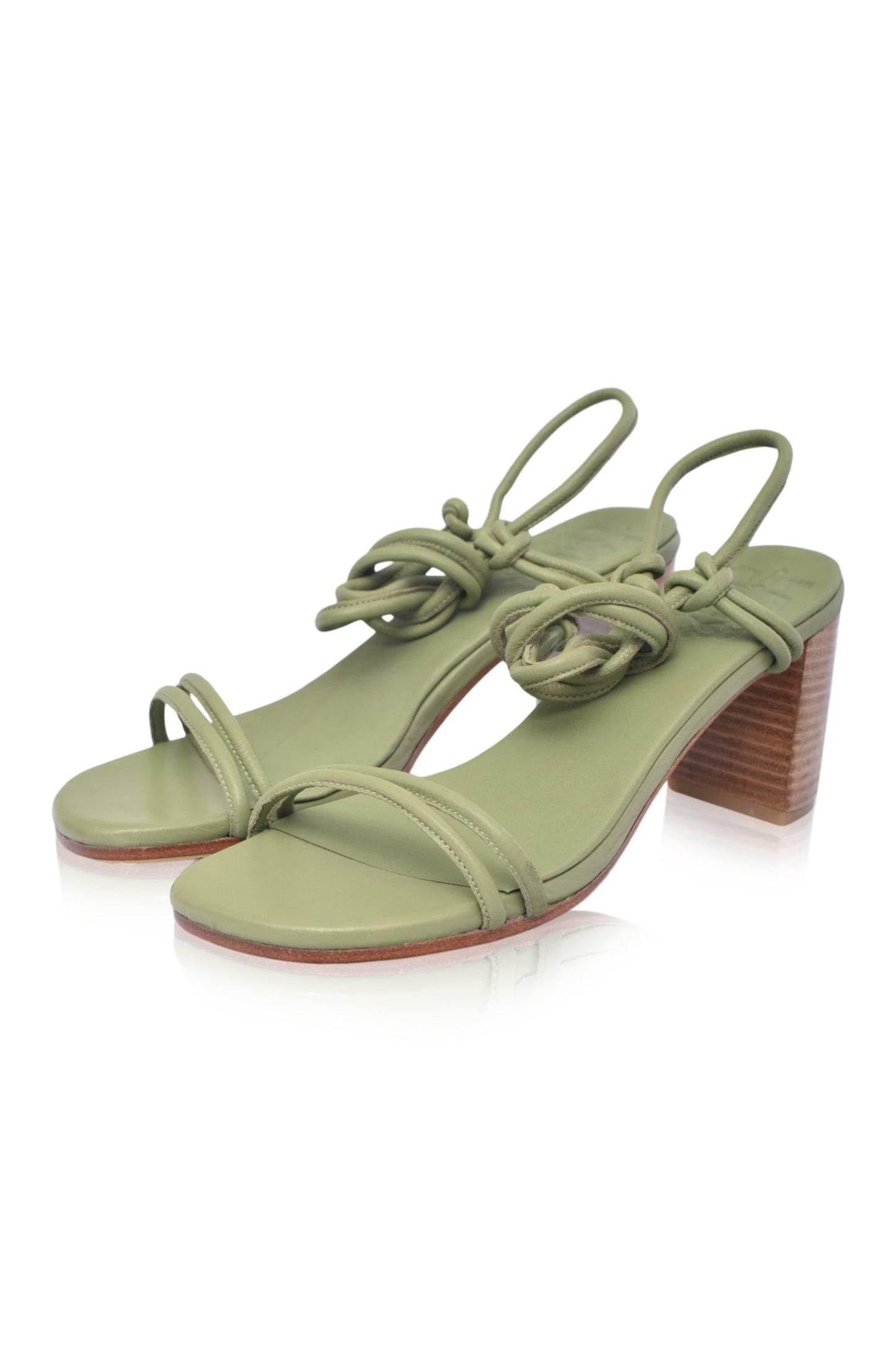 Block-Heel Wrap Sandals — All-Night Ease