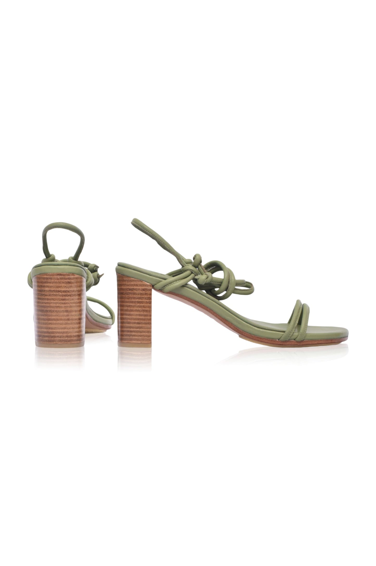 Block-Heel Wrap Sandals — All-Night Ease