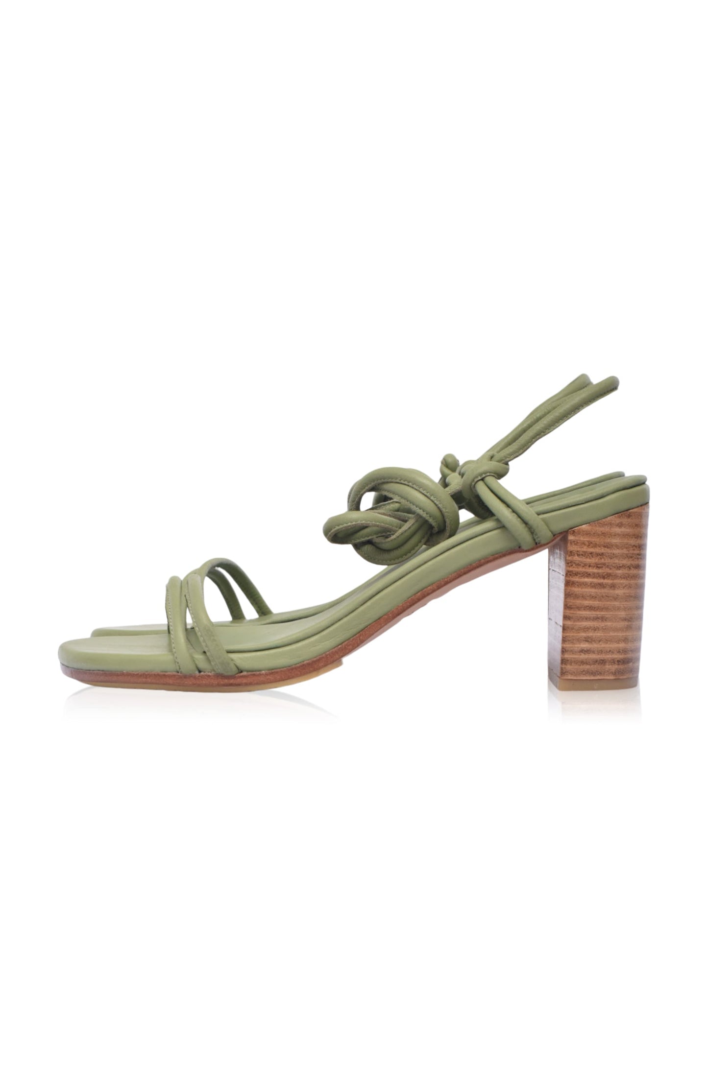 Block-Heel Wrap Sandals — All-Night Ease