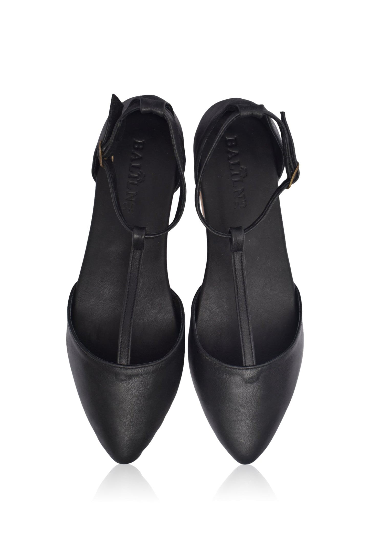 Pointed Leather Flats — City Sprint