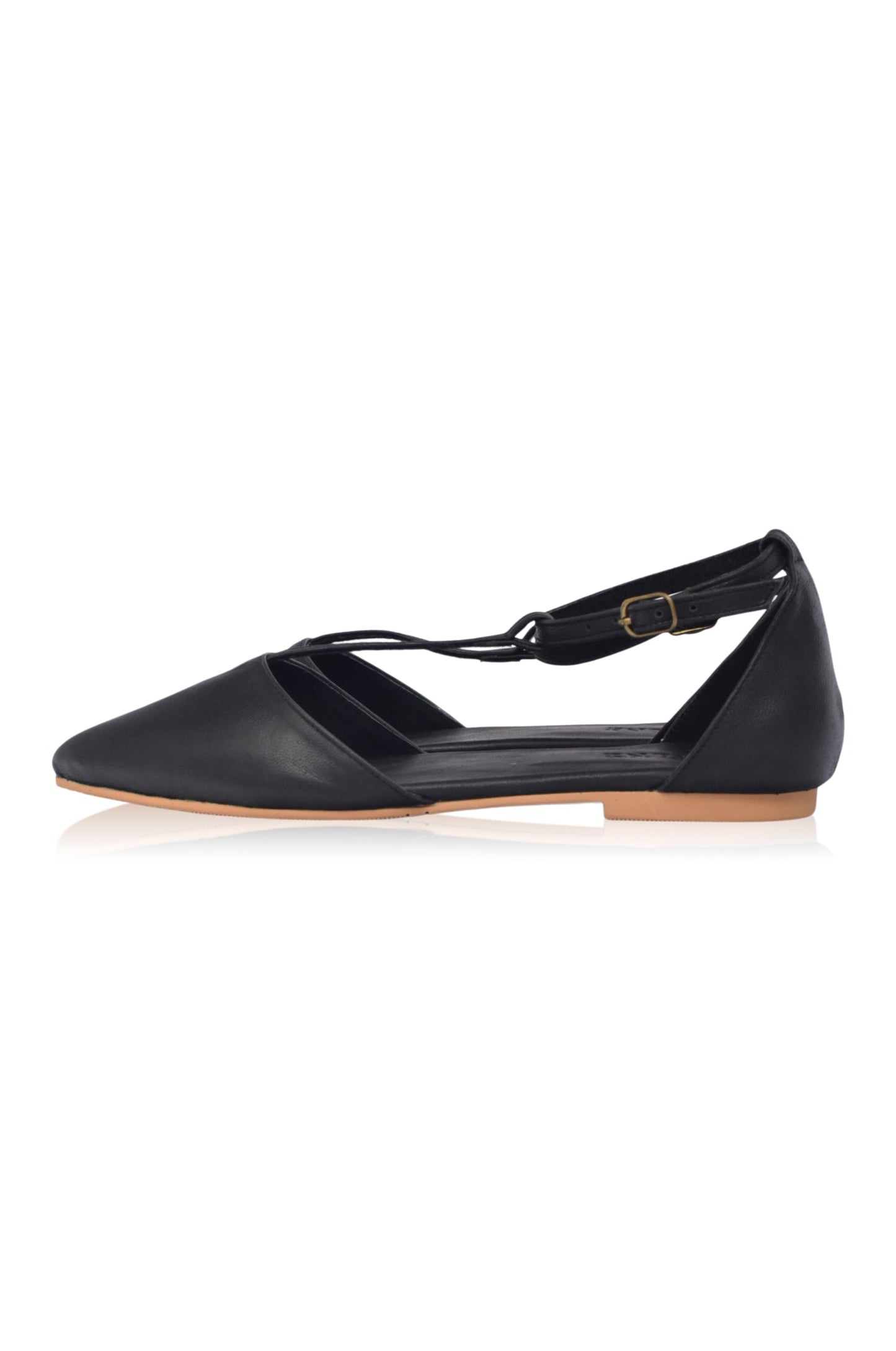 Pointed Leather Flats — City Sprint