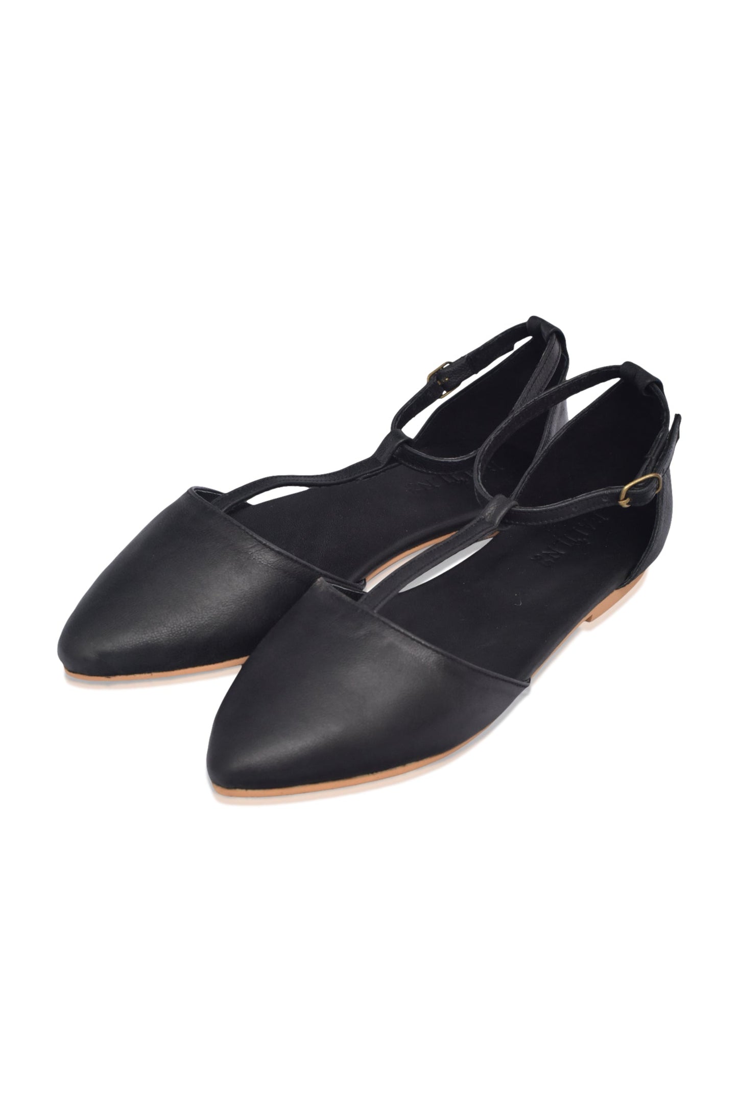 Pointed Leather Flats — City Sprint