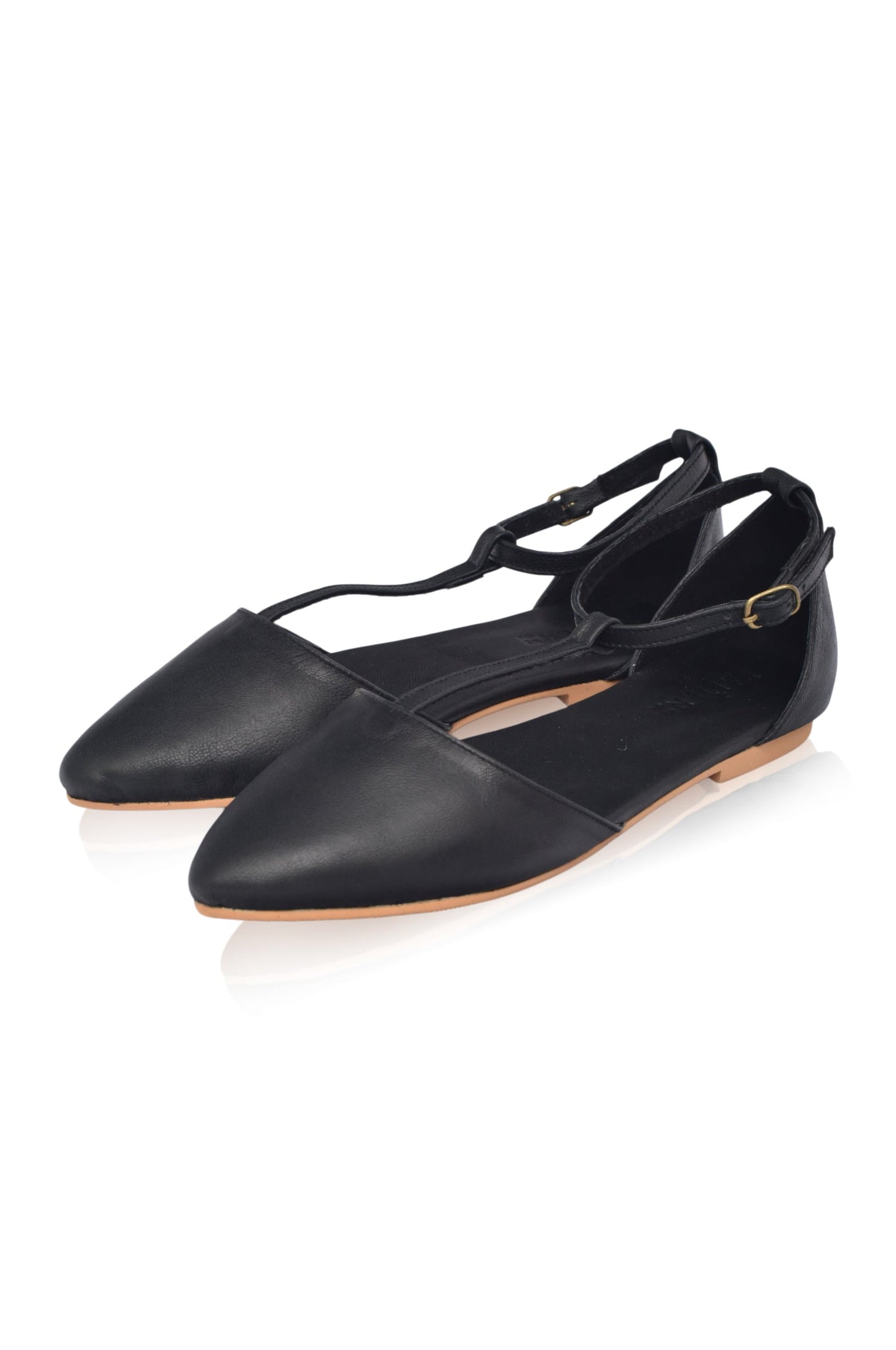 Pointed Leather Flats — City Sprint