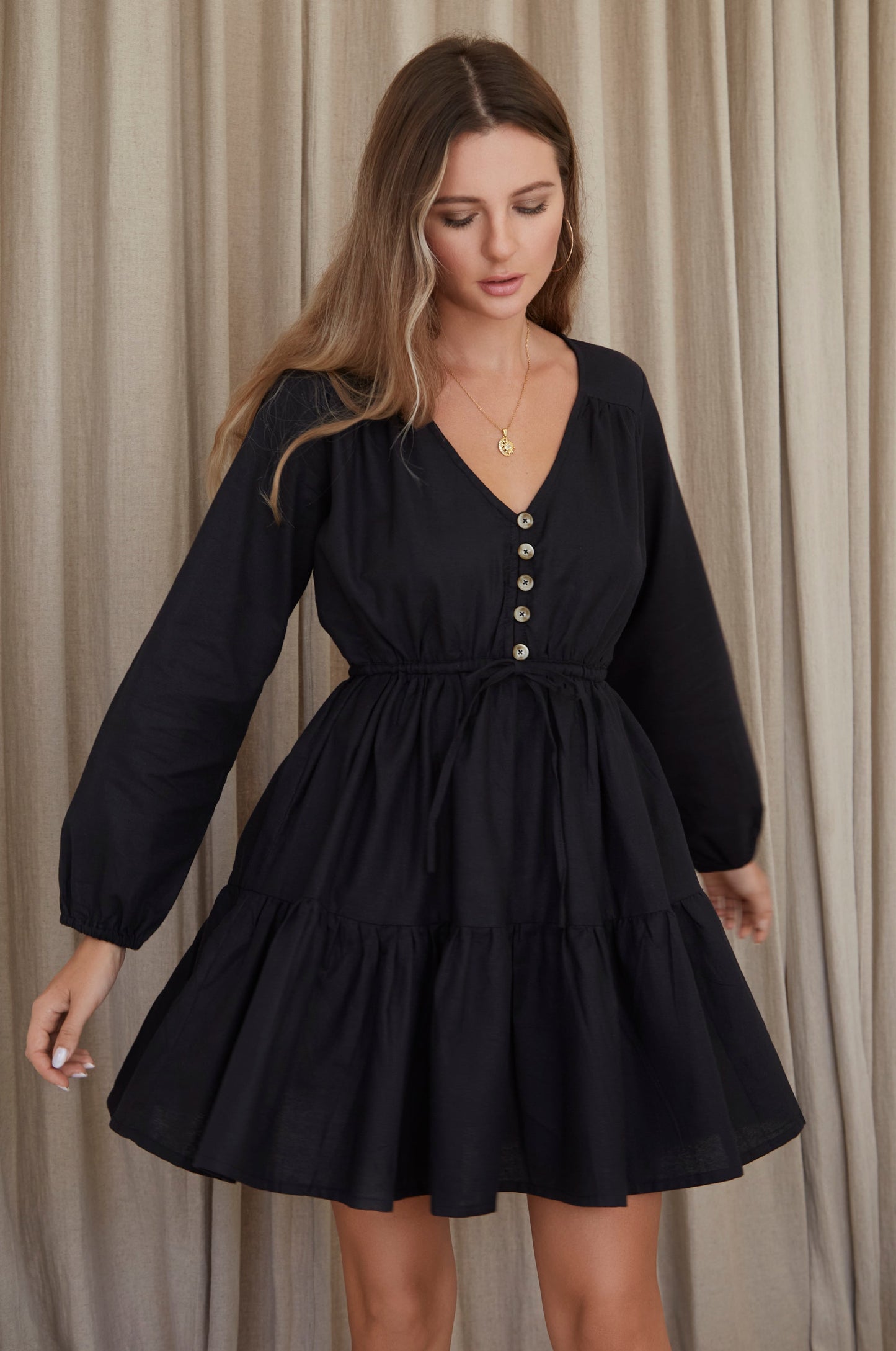 Linen Mini Dress — Riviera State of Mind