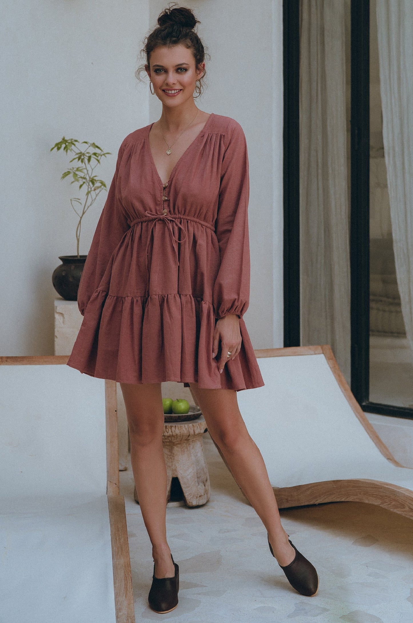 Linen Mini Dress — Riviera State of Mind