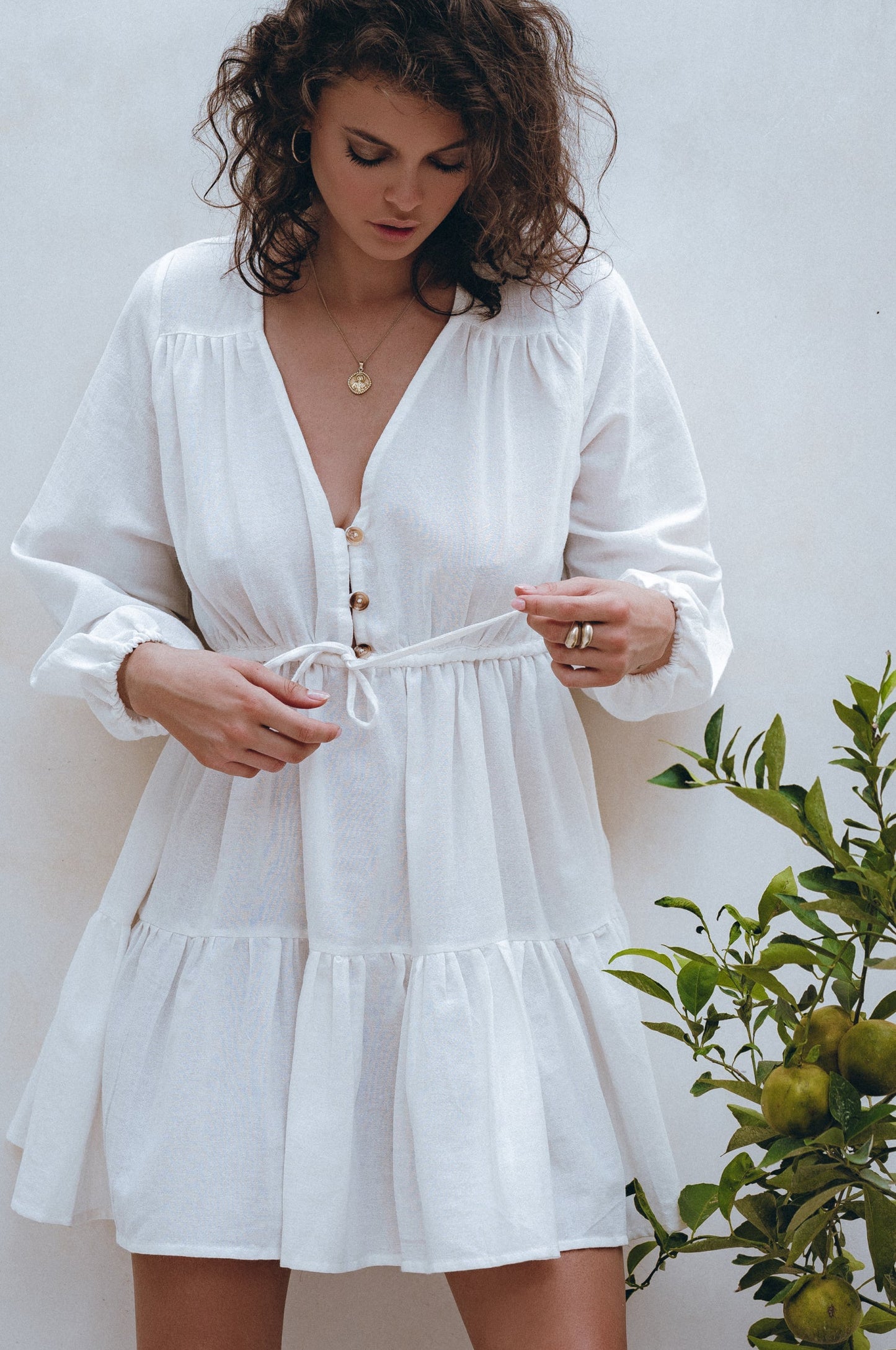 Linen Mini Dress — Riviera State of Mind