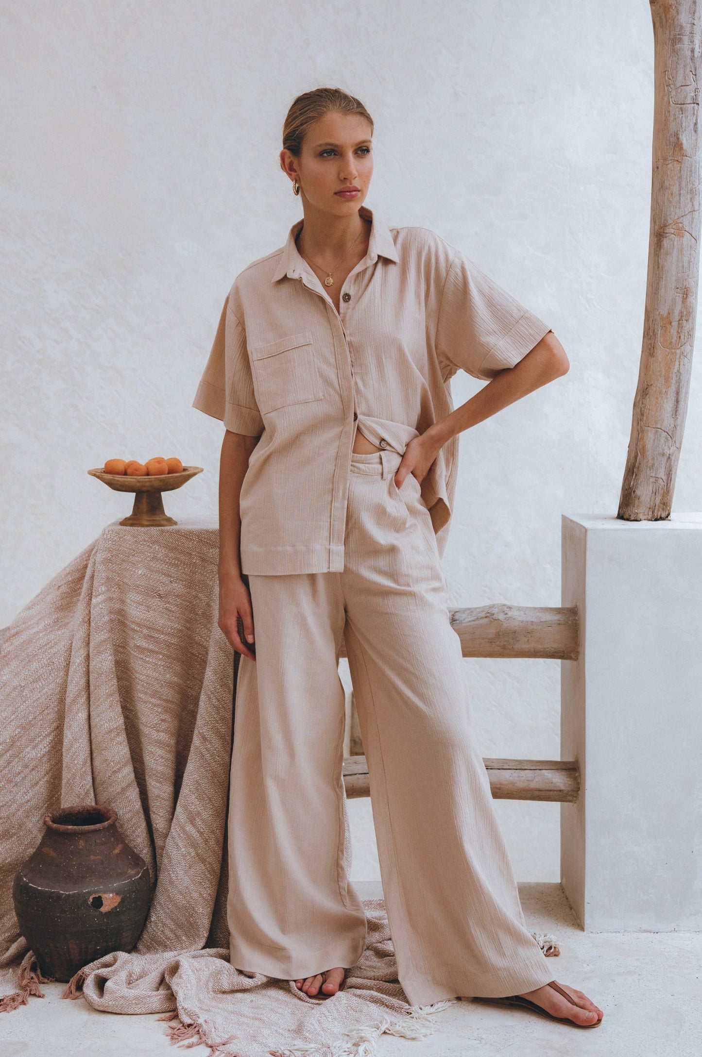 Wide-Leg Linen Trousers — No Rules