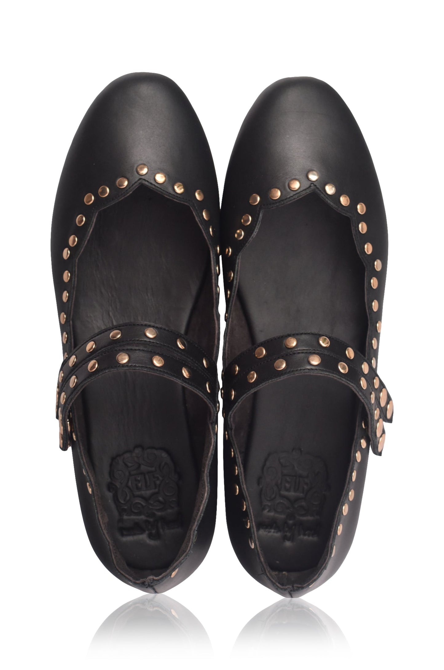 Dual-Strap Leather Ballet Flats — Weekend Wander