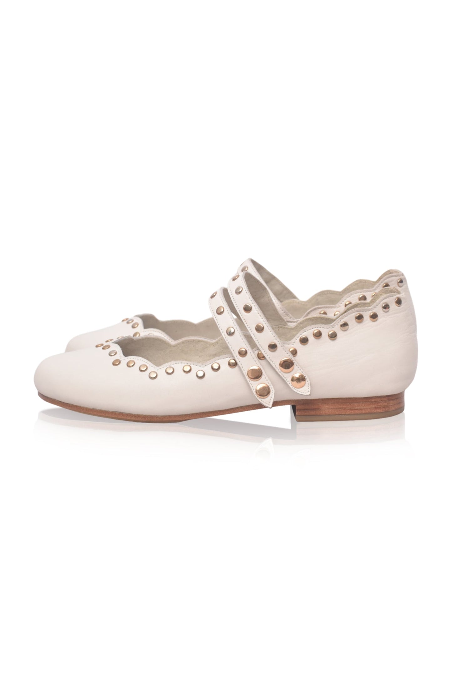 Dual-Strap Leather Ballet Flats — Weekend Wander