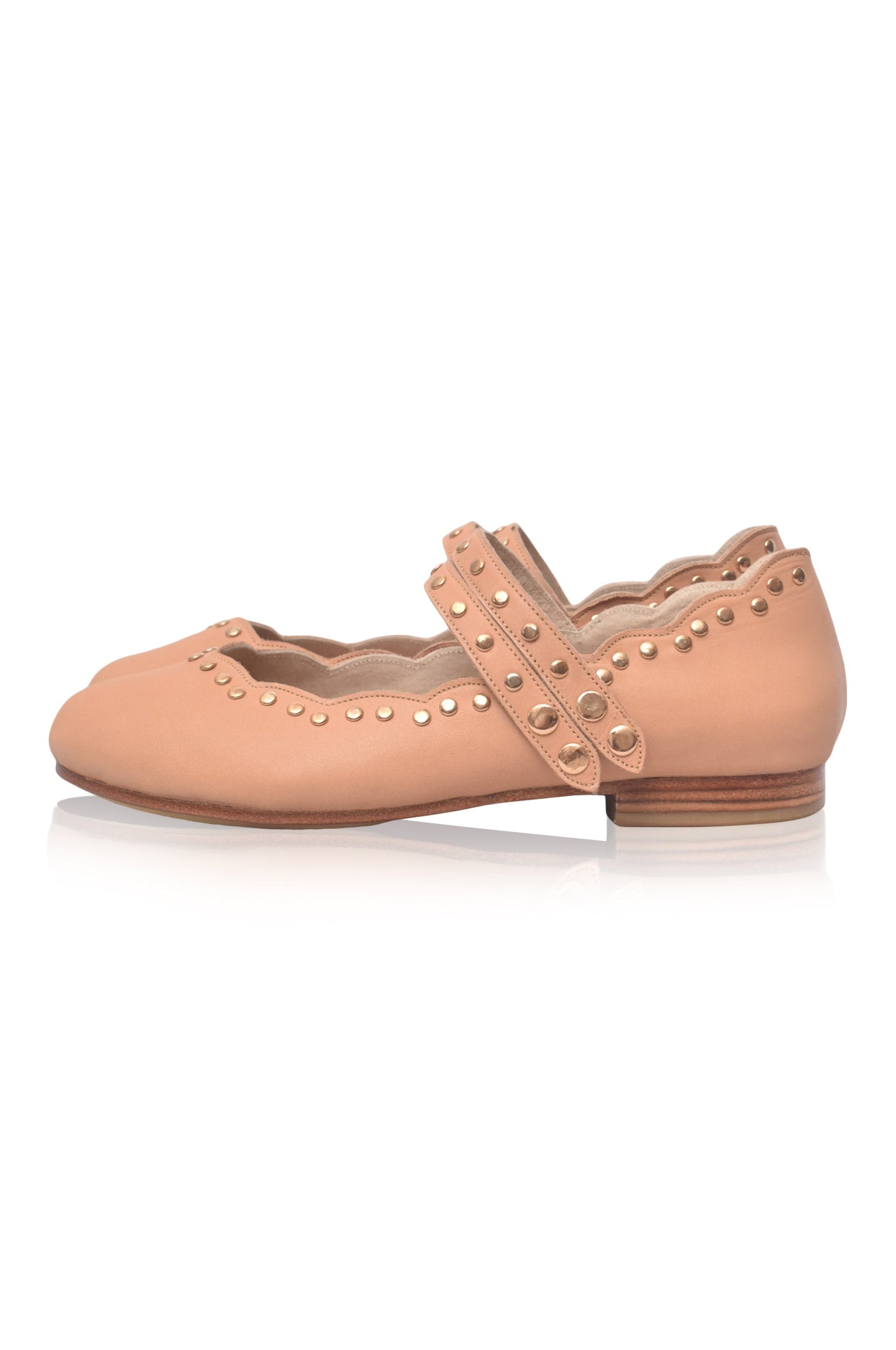 Dual-Strap Leather Ballet Flats — Weekend Wander
