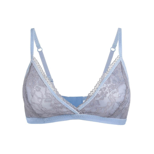 Silk & Organic Cotton Lace Bralette — Quiet Lace