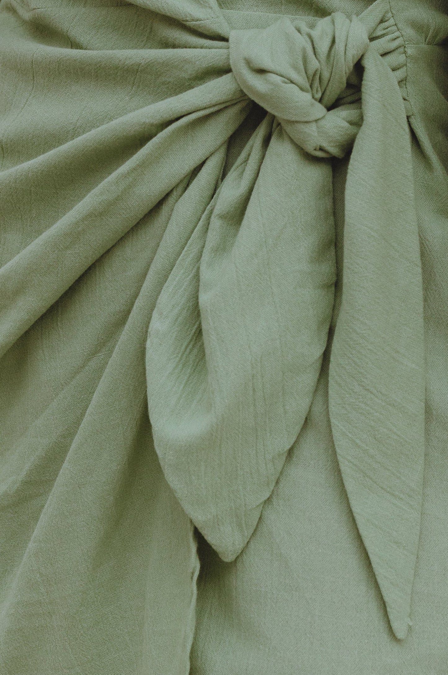 Linen Wrap Mini Dress — Wrapped & Ready