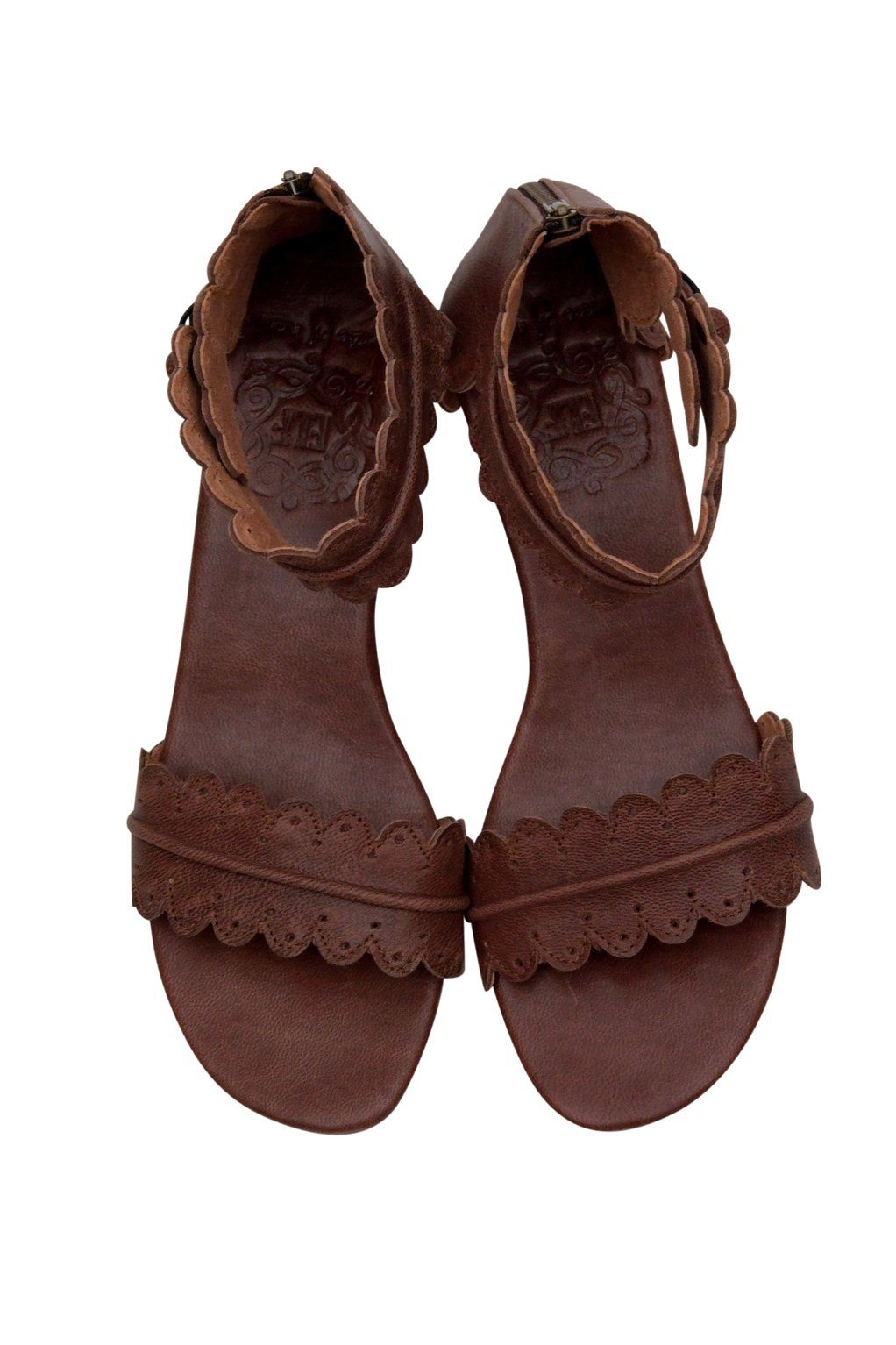 Wooden Wedge Leather Sandals — Riviera Steps