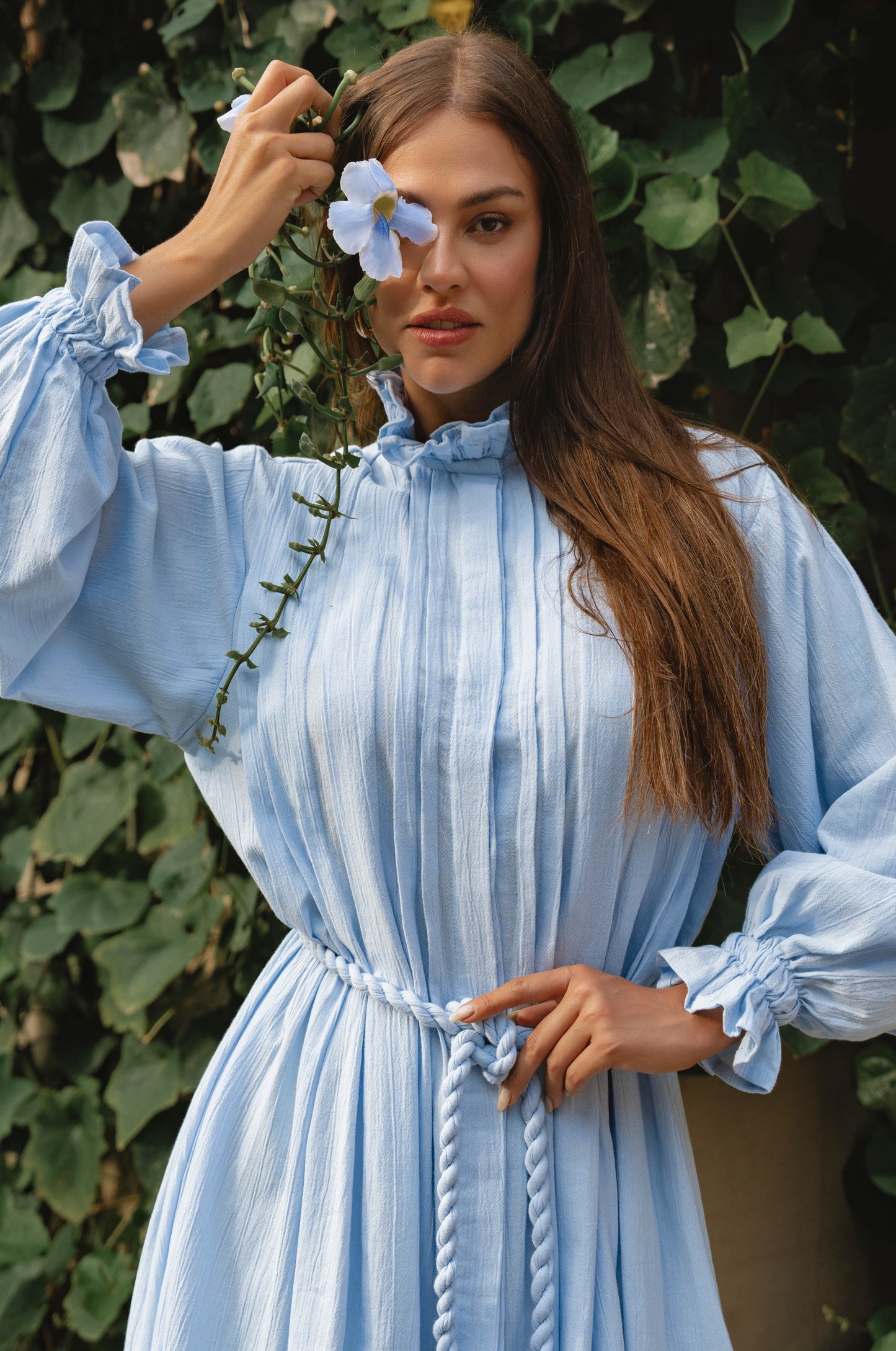 Ruffle Linen Dress — Made to Be Noticed