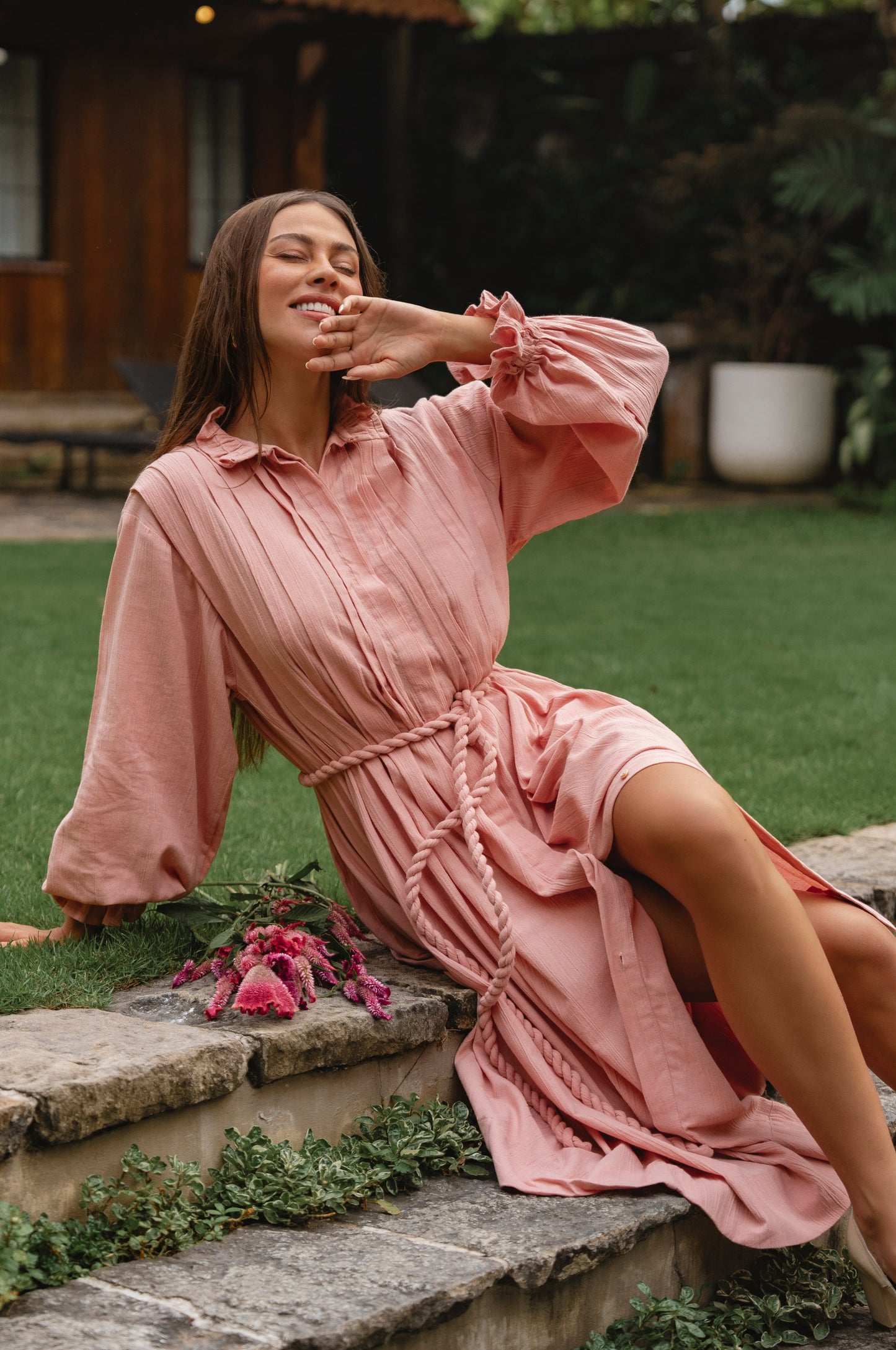 Ruffle Linen Dress — Made to Be Noticed