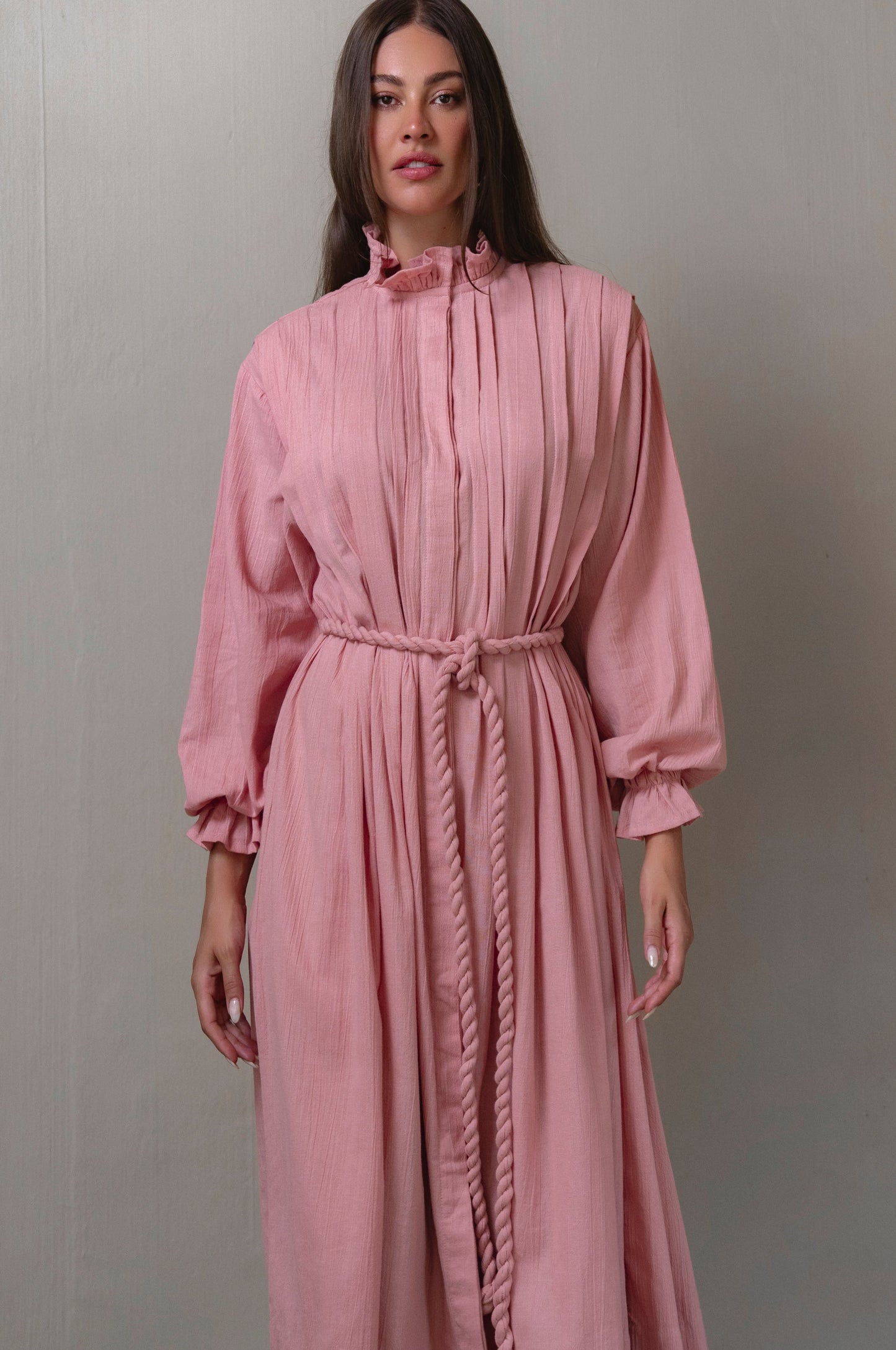 Ruffle Linen Dress — Made to Be Noticed